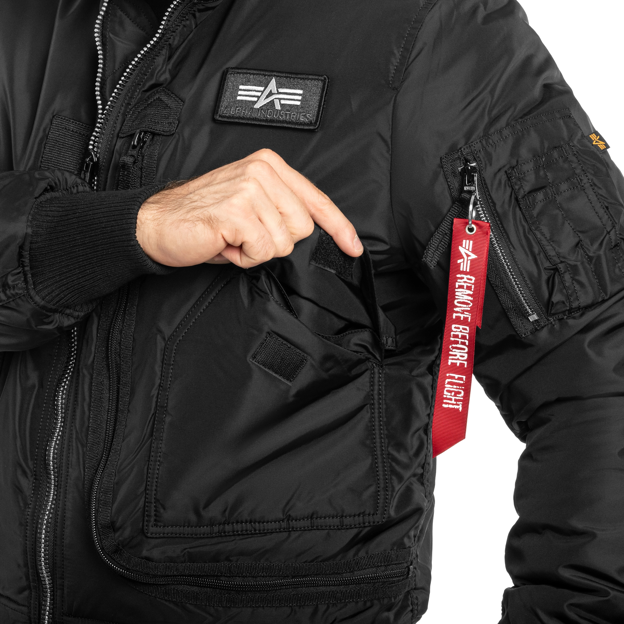 Alpha Industries Engine kabát - Black