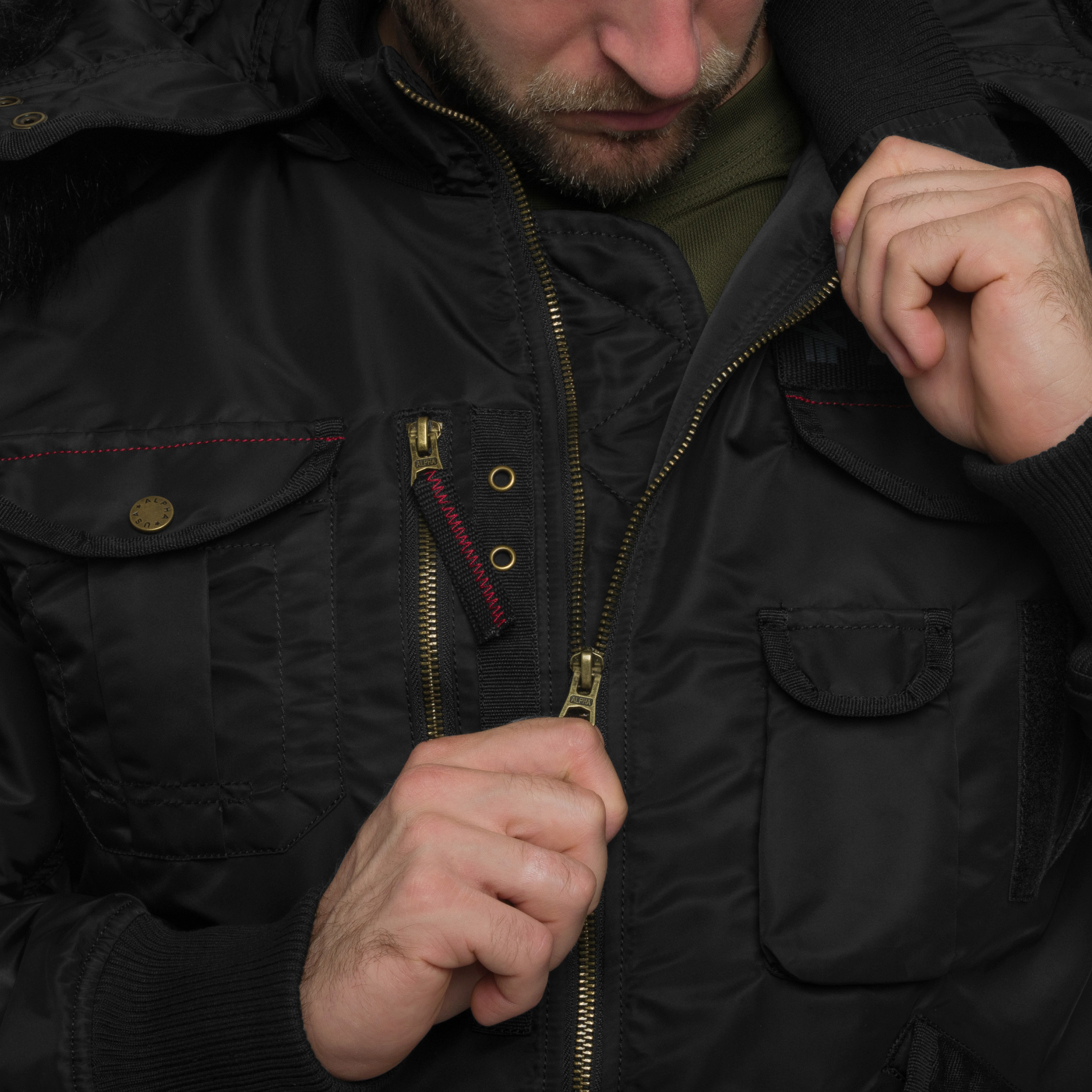 Alpha Industries Deflector kabát - Black