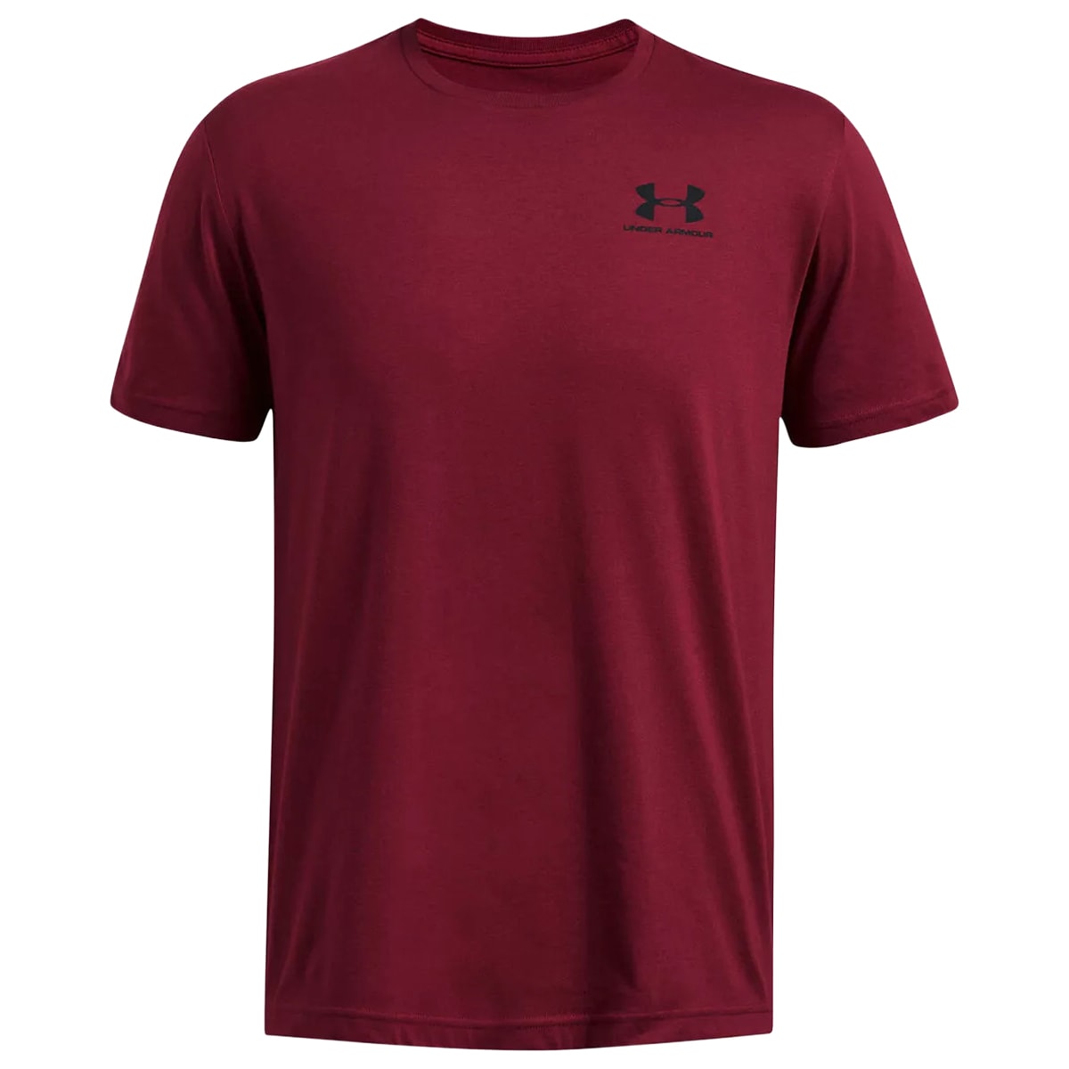 Under Armour Left Chest Logo T-shirt póló - Vintage Maroon/Black