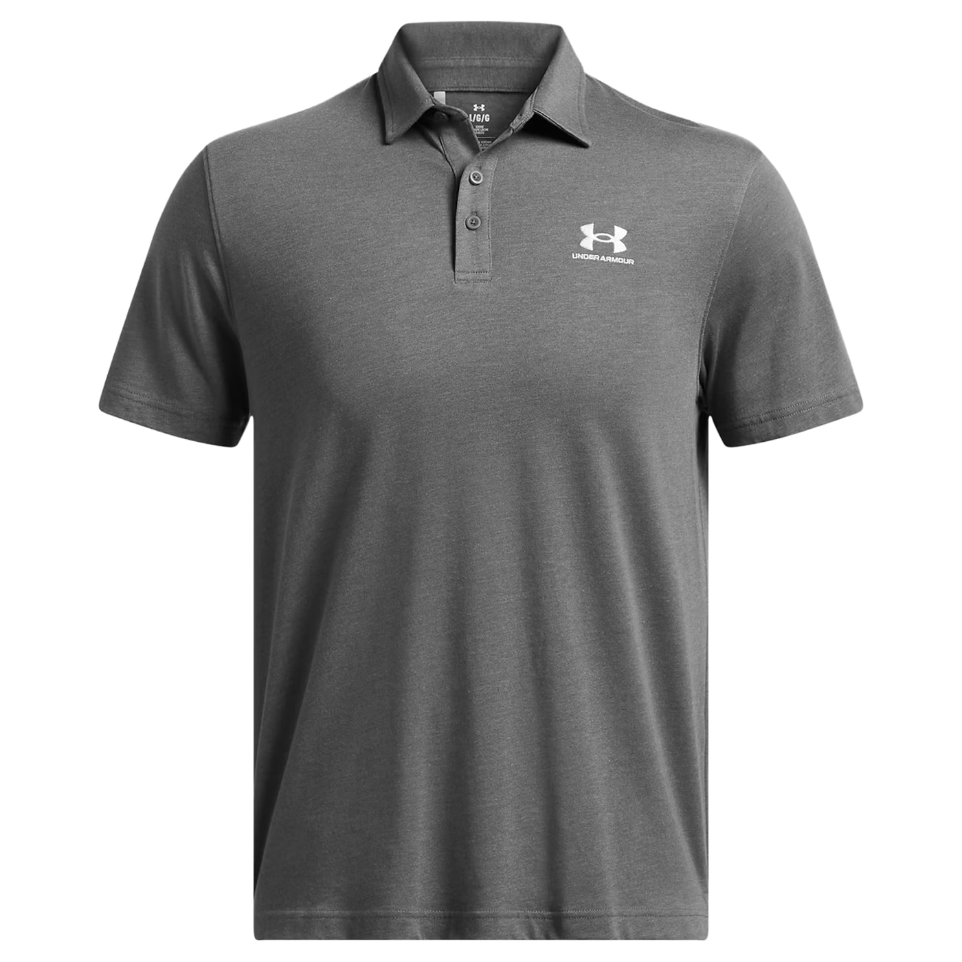 Under Armour Icon Polo pólóing - Castlerock Light Heather/White