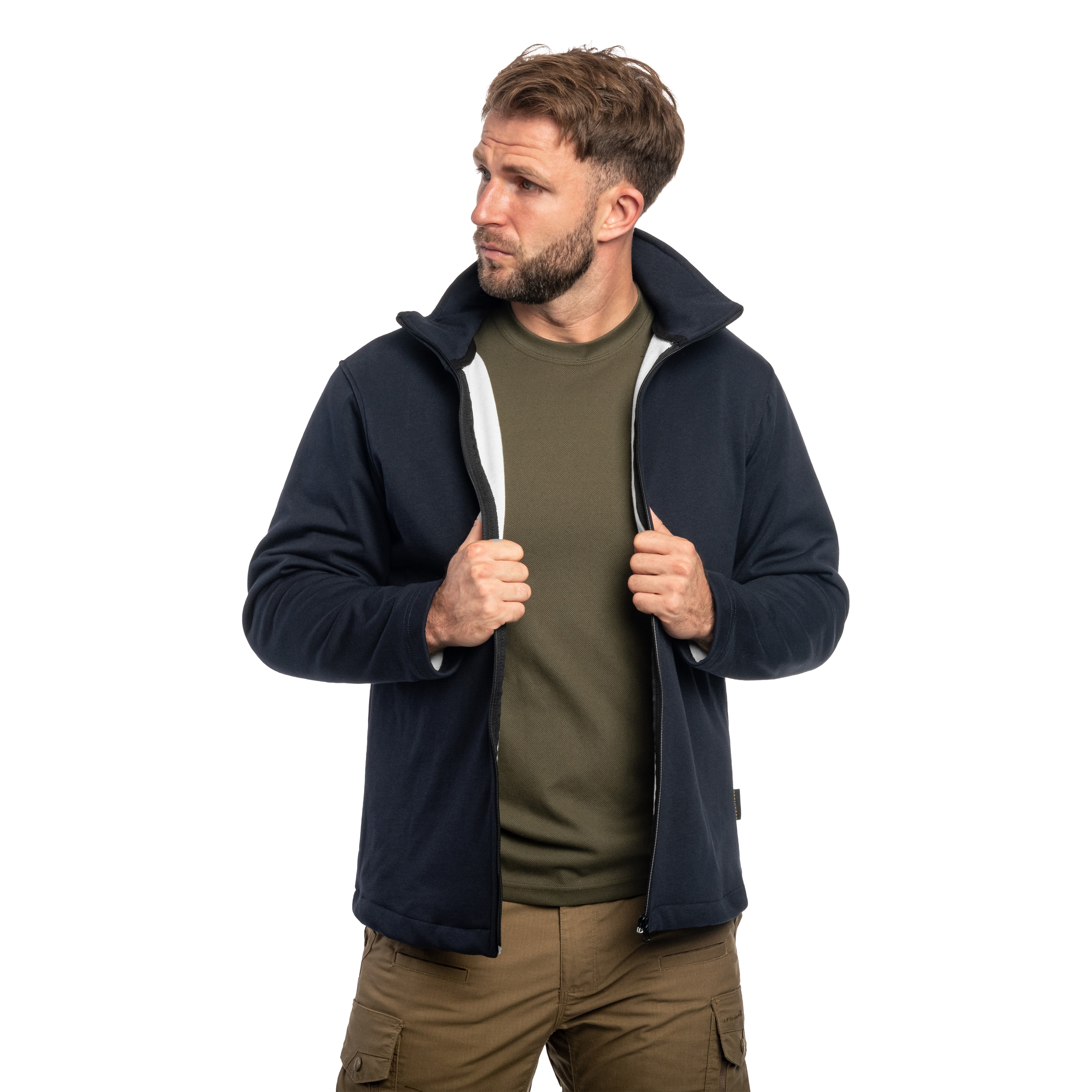 Brunnirok Hamburg vágásbiztos kabát - Navy Blue