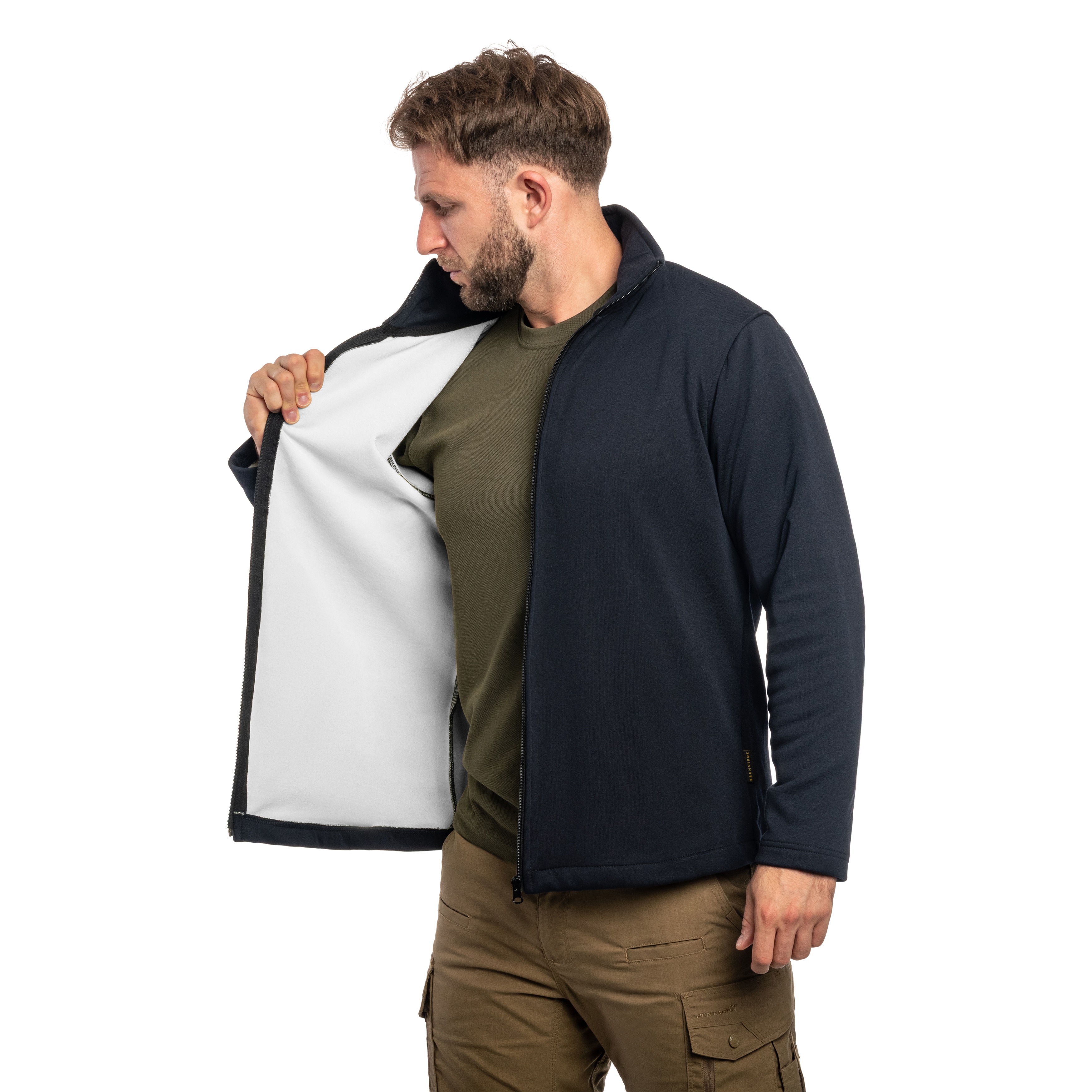 Brunnirok Hamburg vágásbiztos kabát - Navy Blue