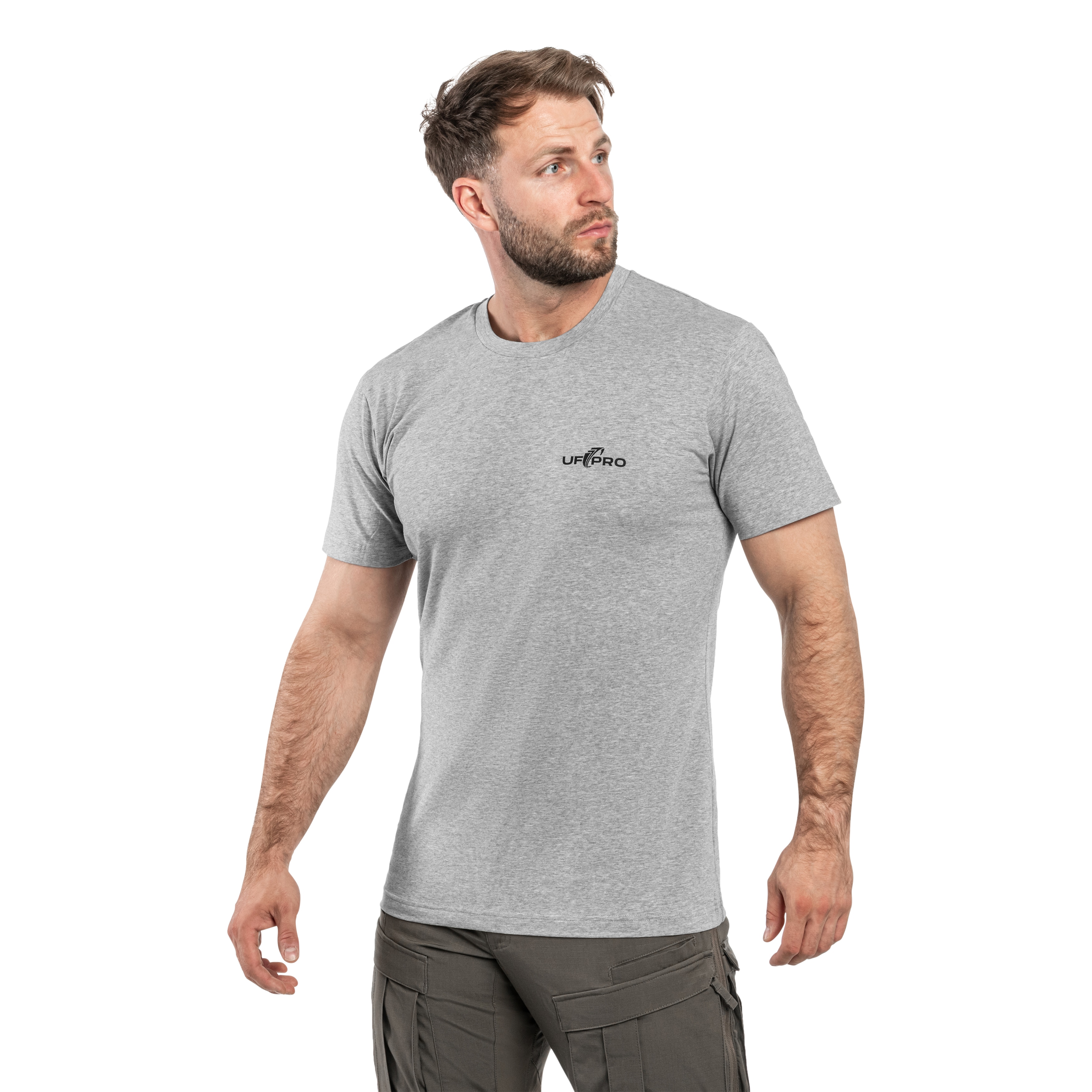 UF PRO Everyday Logo Tee póló - Jet Grey