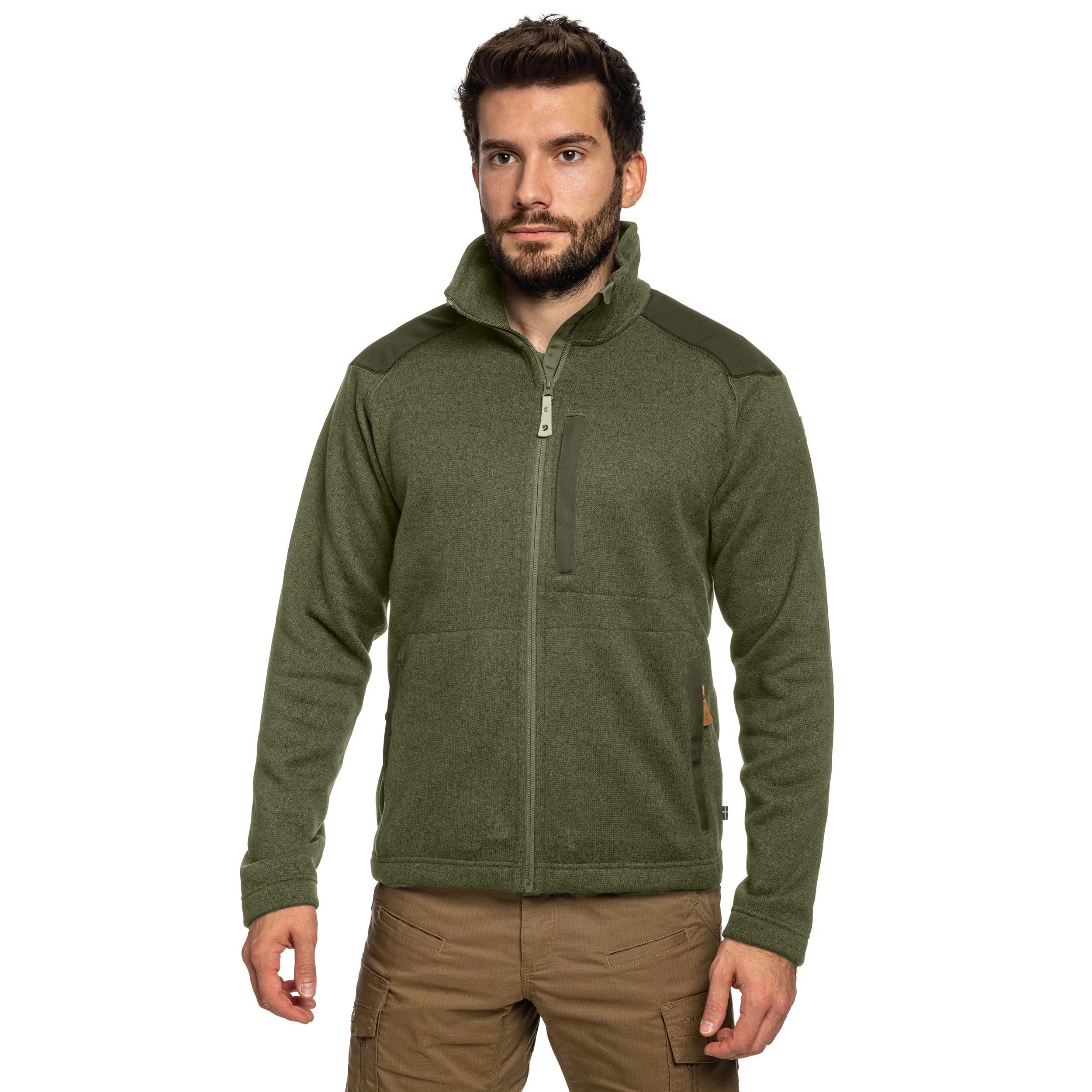 Fjallraven Buck Fleece polár - Laurel Green/Deep Forest