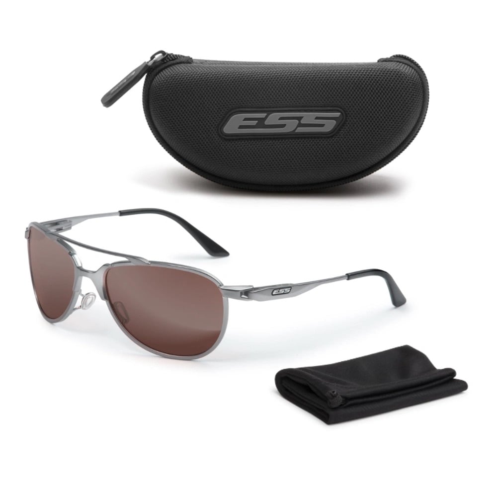 ESS InVINCEible Aviator taktikai szemüveg - Gunmetal/Mirrored Whiskey