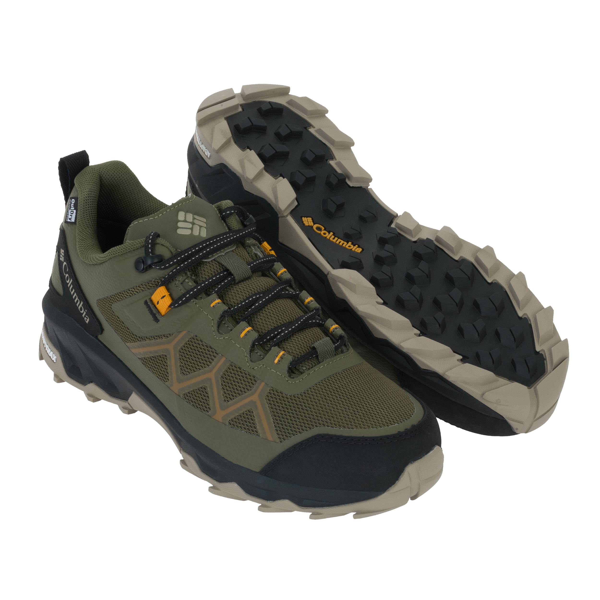 Columbia PeakFreak III Low OutDry cipő - Nori/Desert Gold