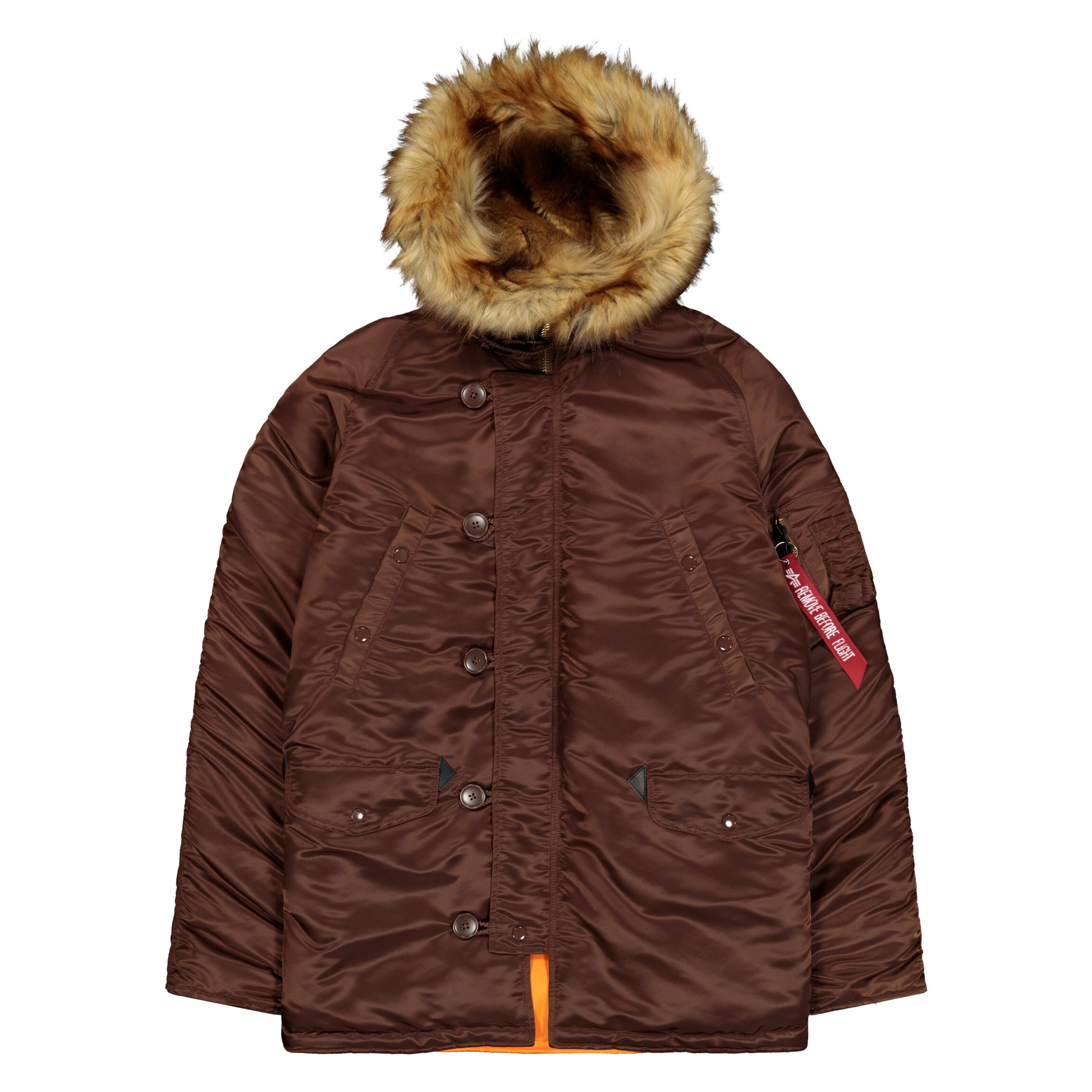 Alpha Industries N3B VF 59 Fitted kabát - Powder Brown