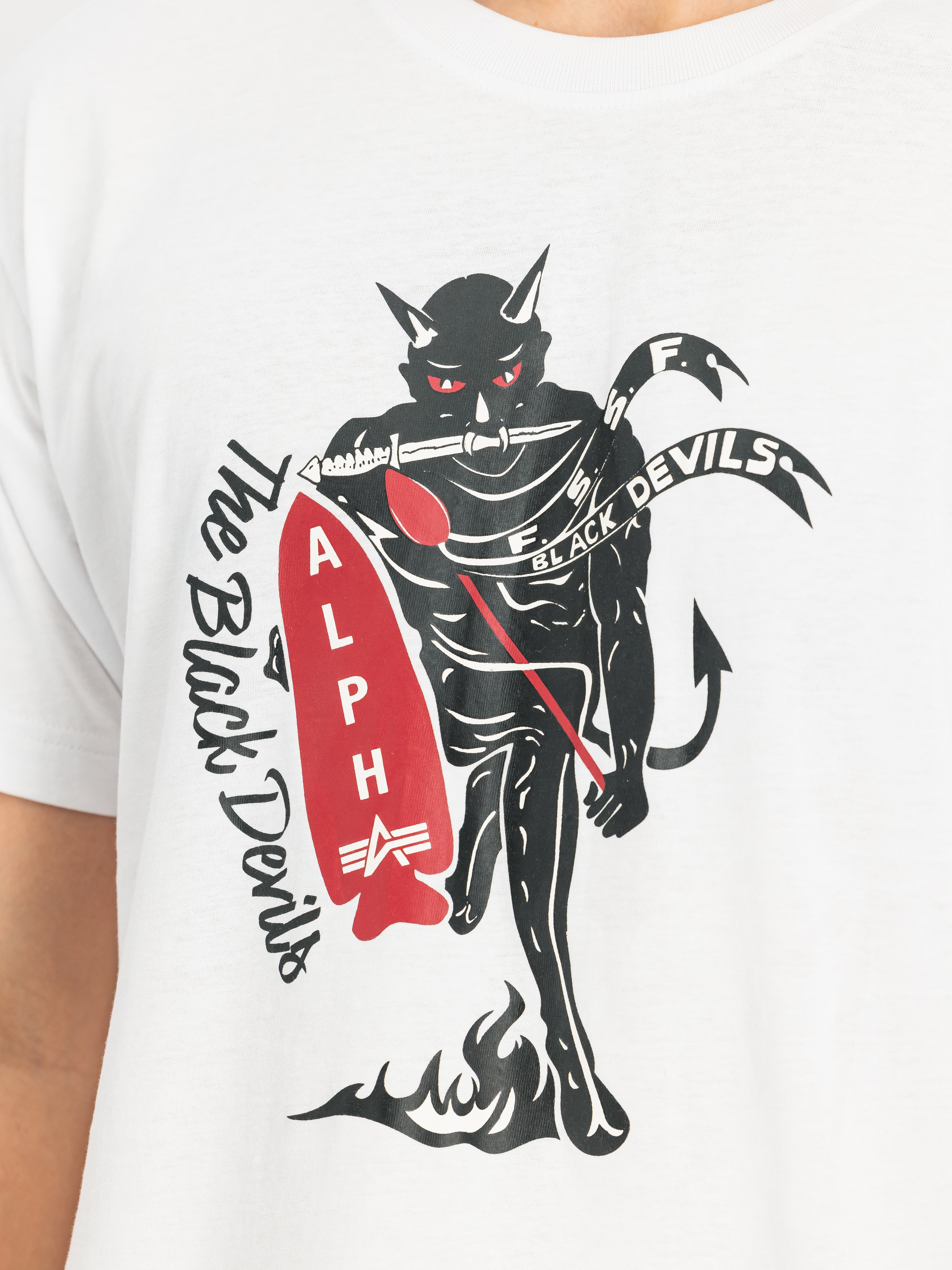 Alpha Industries Black Devils póló - White