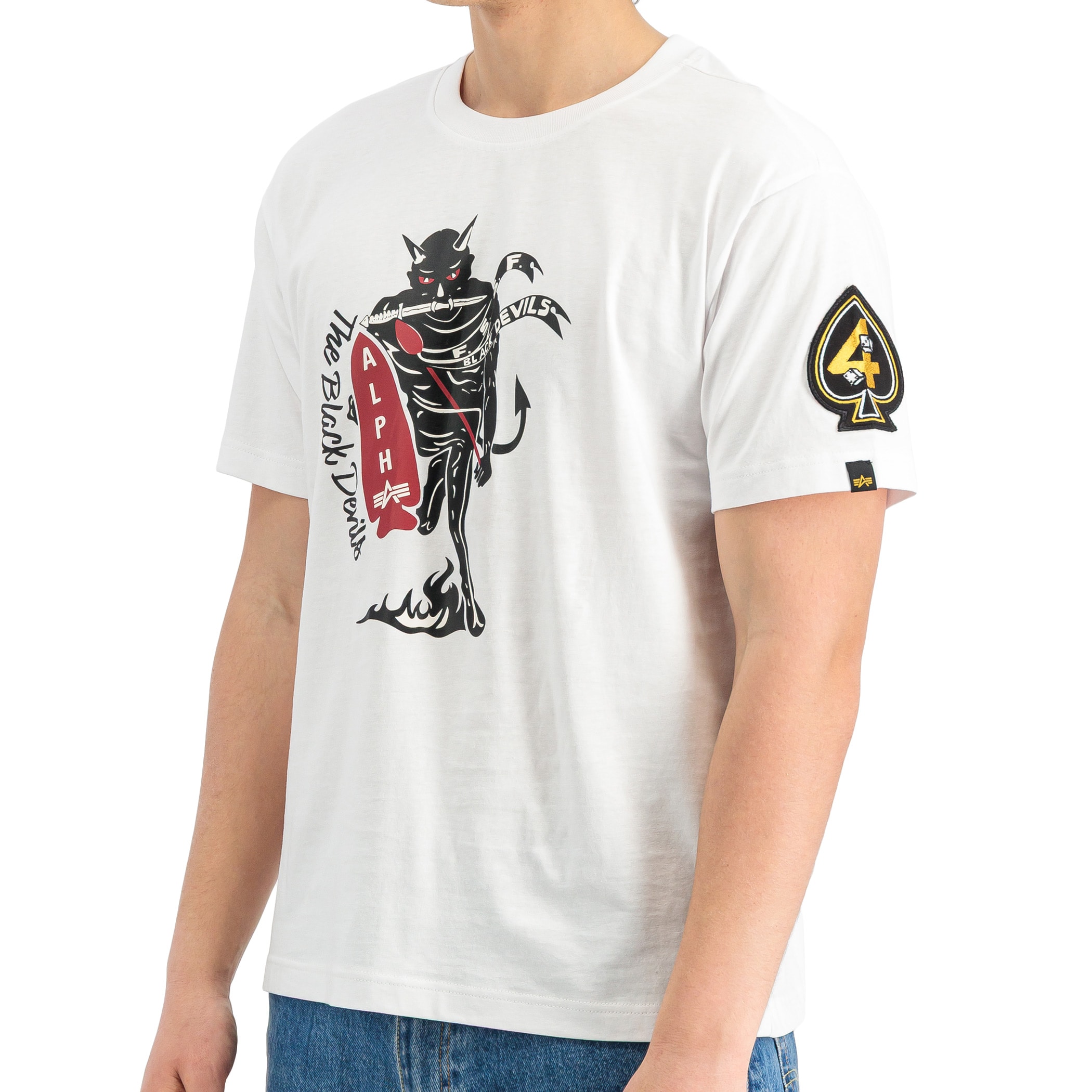 Alpha Industries Black Devils póló - White