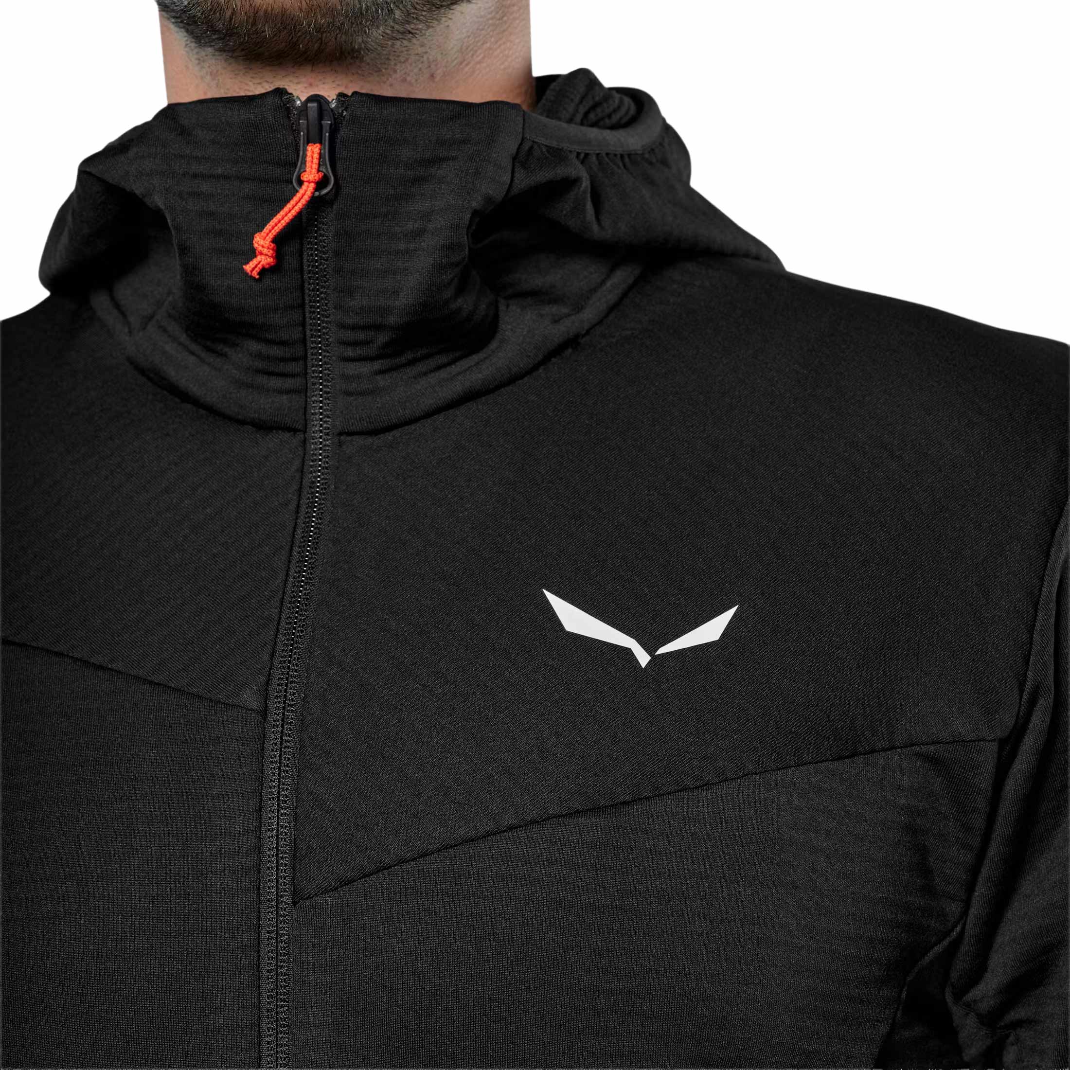 Salewa Puez Altavia Polarlite Hooded polár kapucnival - Black Out