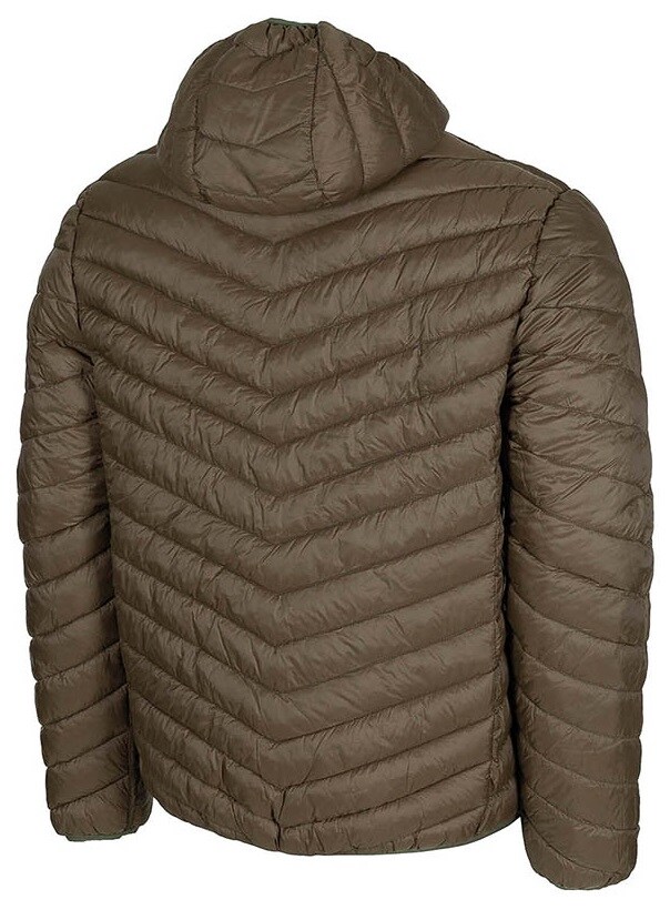 MFH Reversible Quilted Thermal Jacket kabát - OD Green/Brown