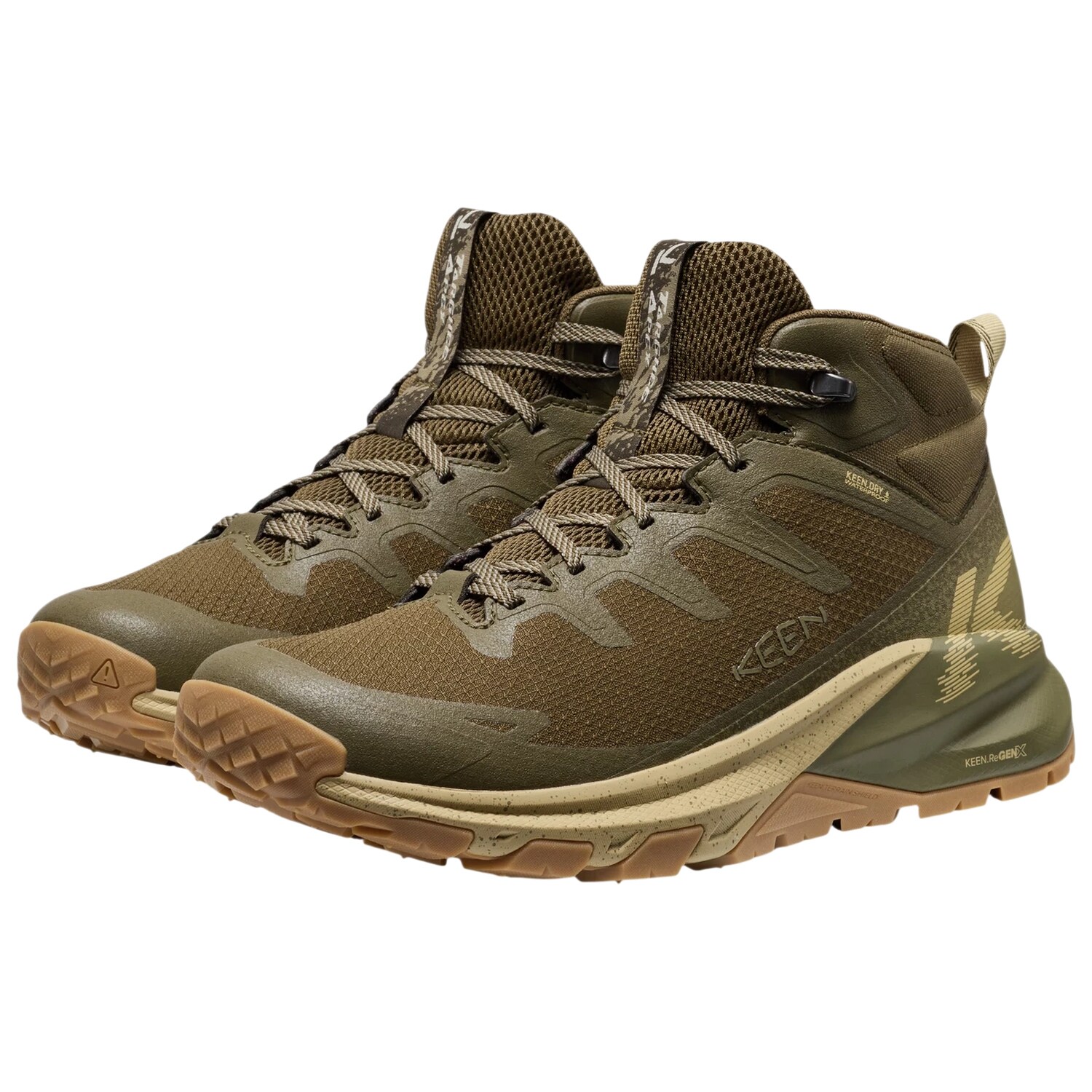 Keen Targhee Apex MID WP bakancs - Dark Olive/Khaki