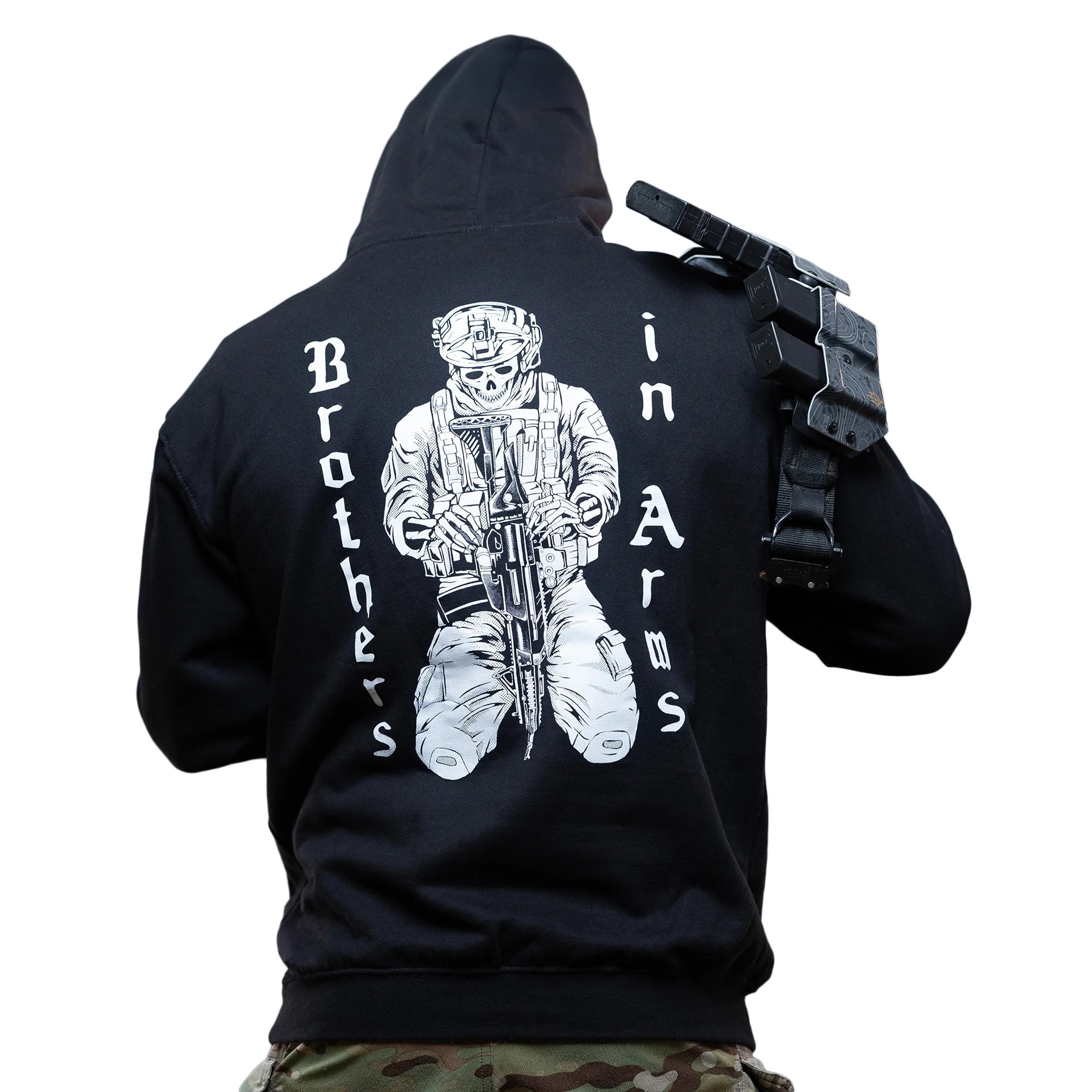 Brothers in Arms BIA Hoodie kapucnis pulóver - Black
