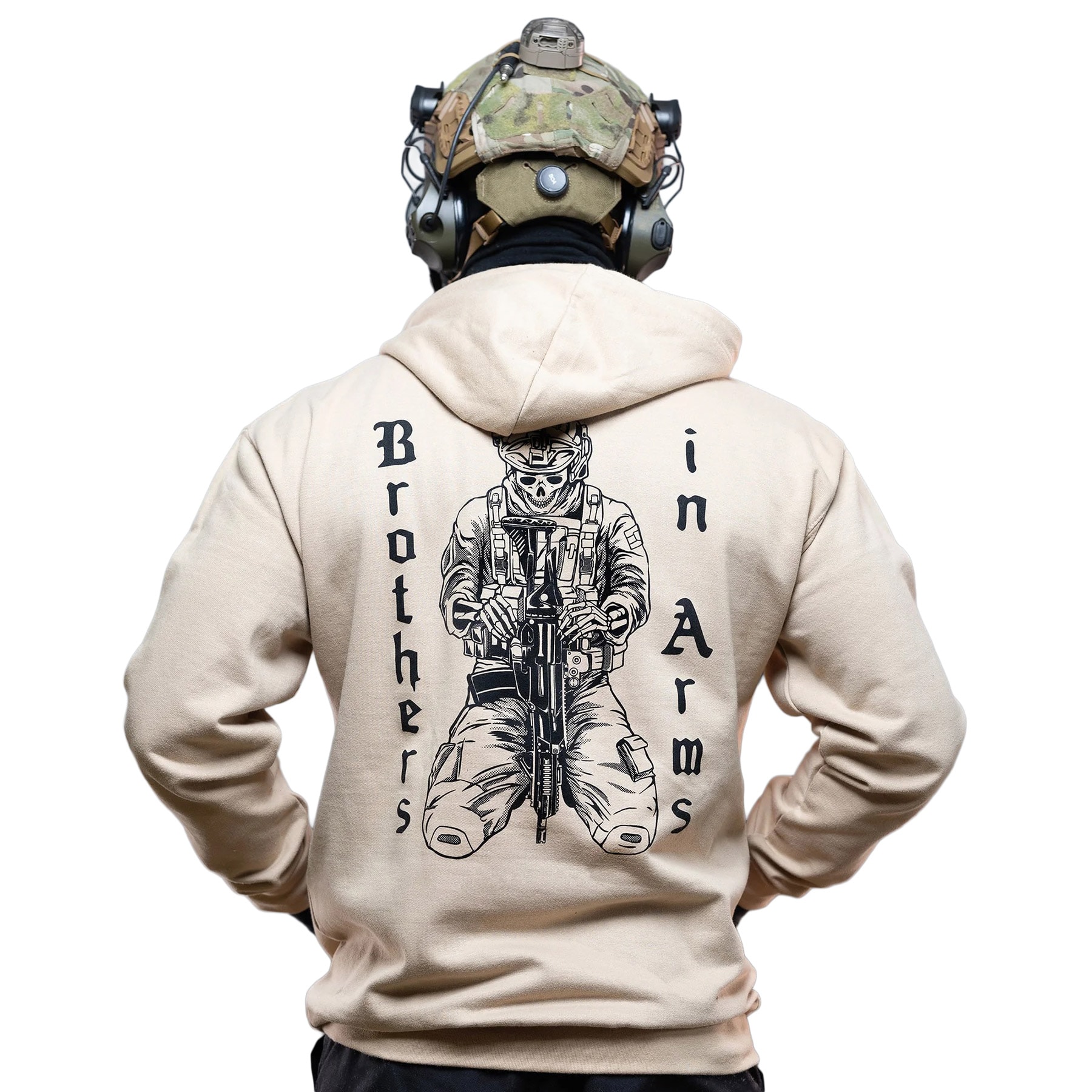Brothers in Arms BIA Hoodie pulóver - Sand