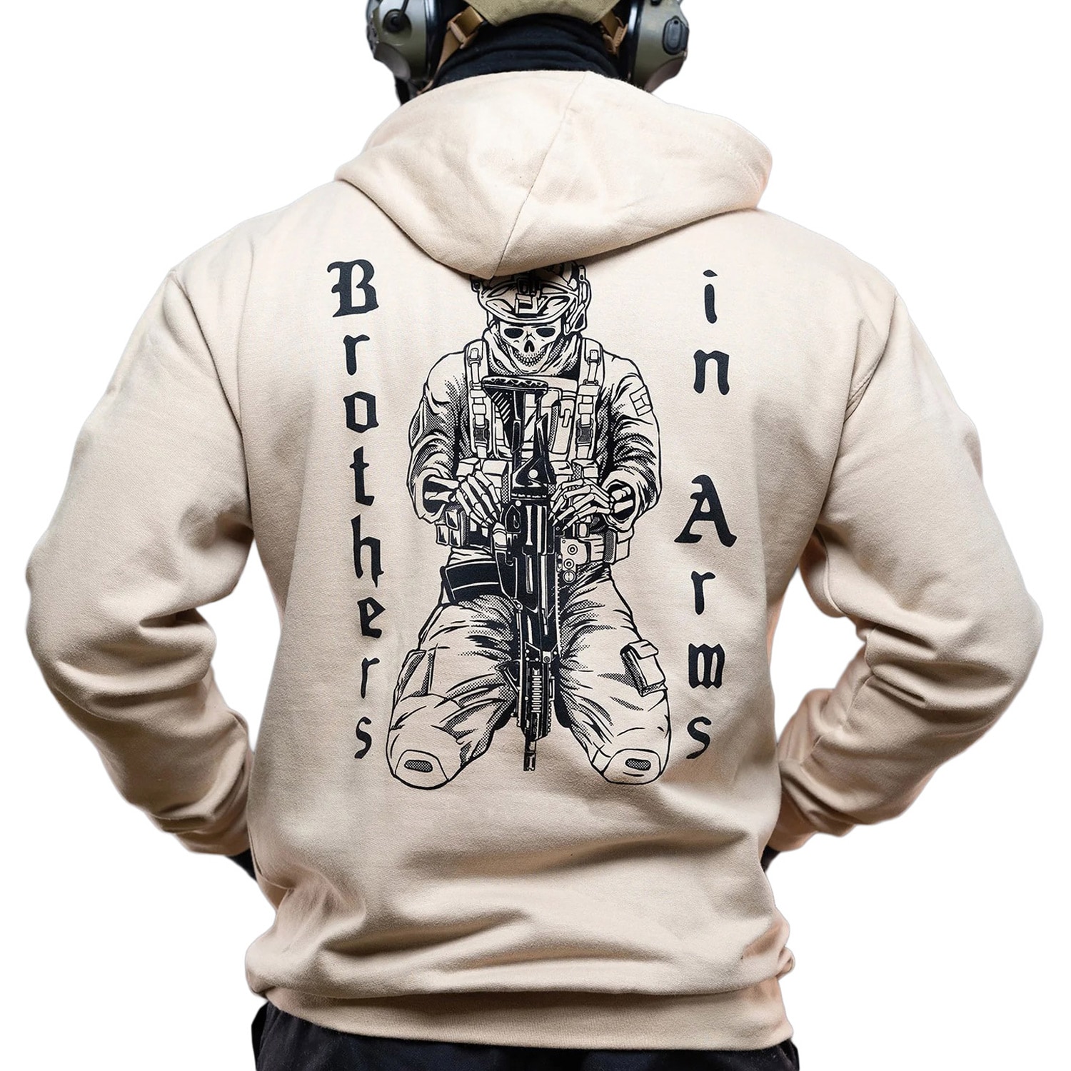 Brothers in Arms BIA Hoodie kapucnis pulóver - Sand