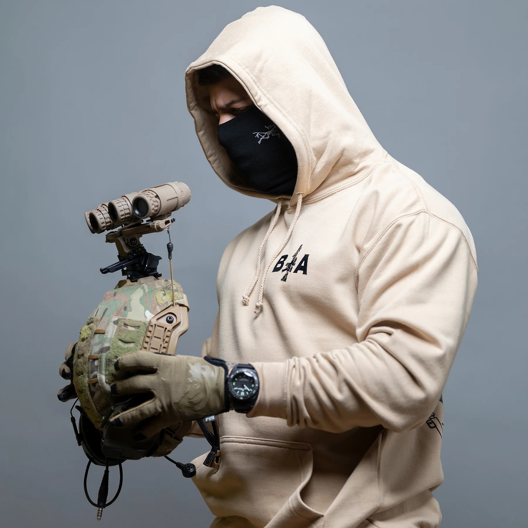 Brothers in Arms King of Spades Hoodie kapucnis pulóver - Sand