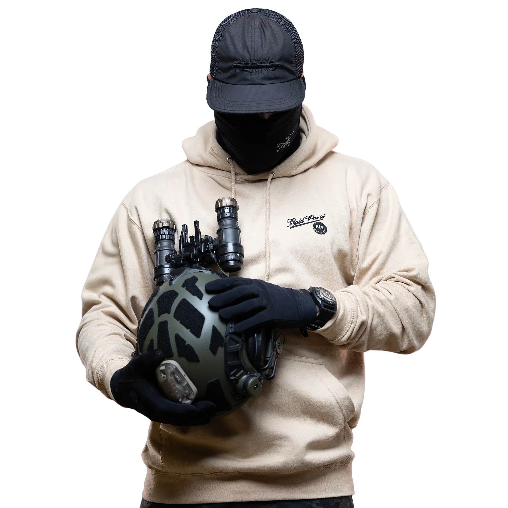 Brothers in Arms Raid Party Hoodie kapucnis pulóver - Sand