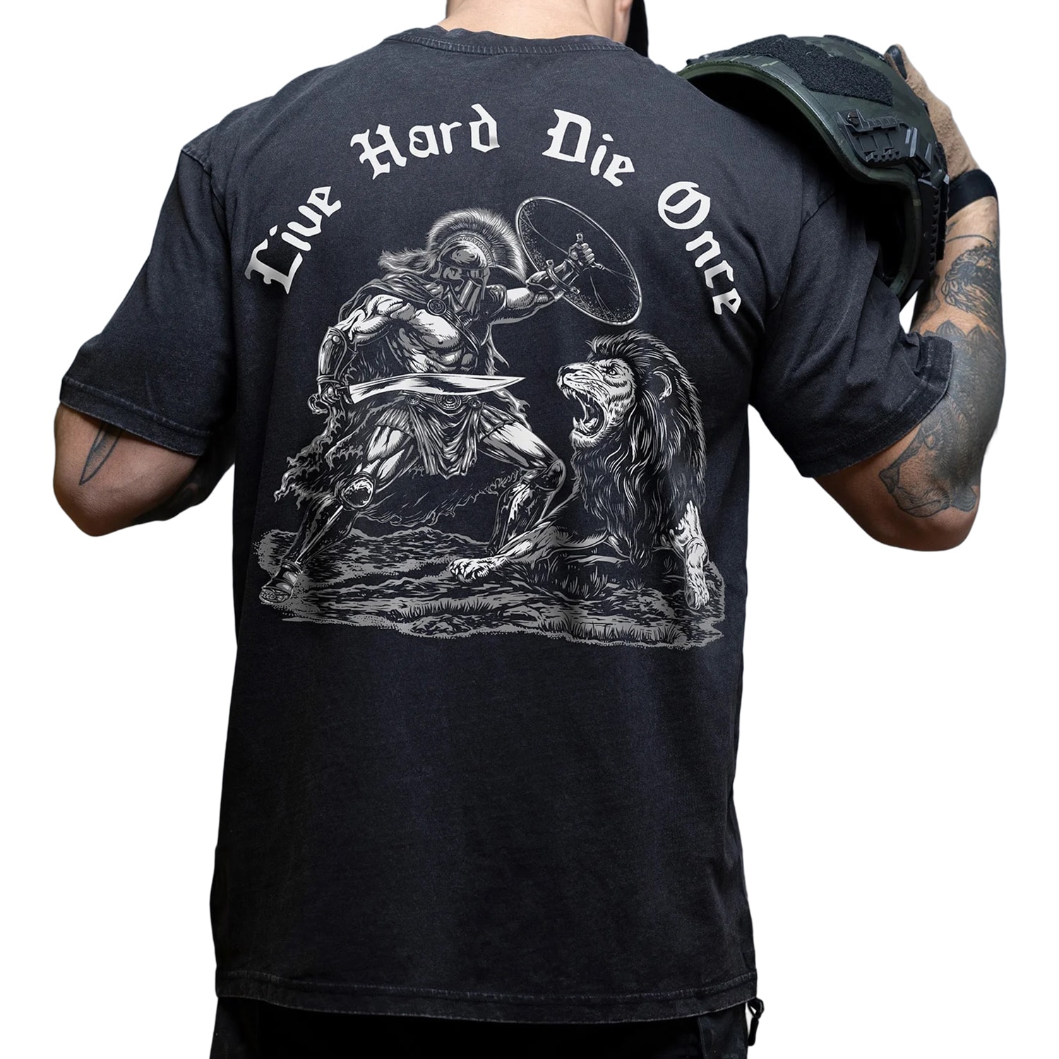 Brothers In Arms Die Once Oversized póló - Black