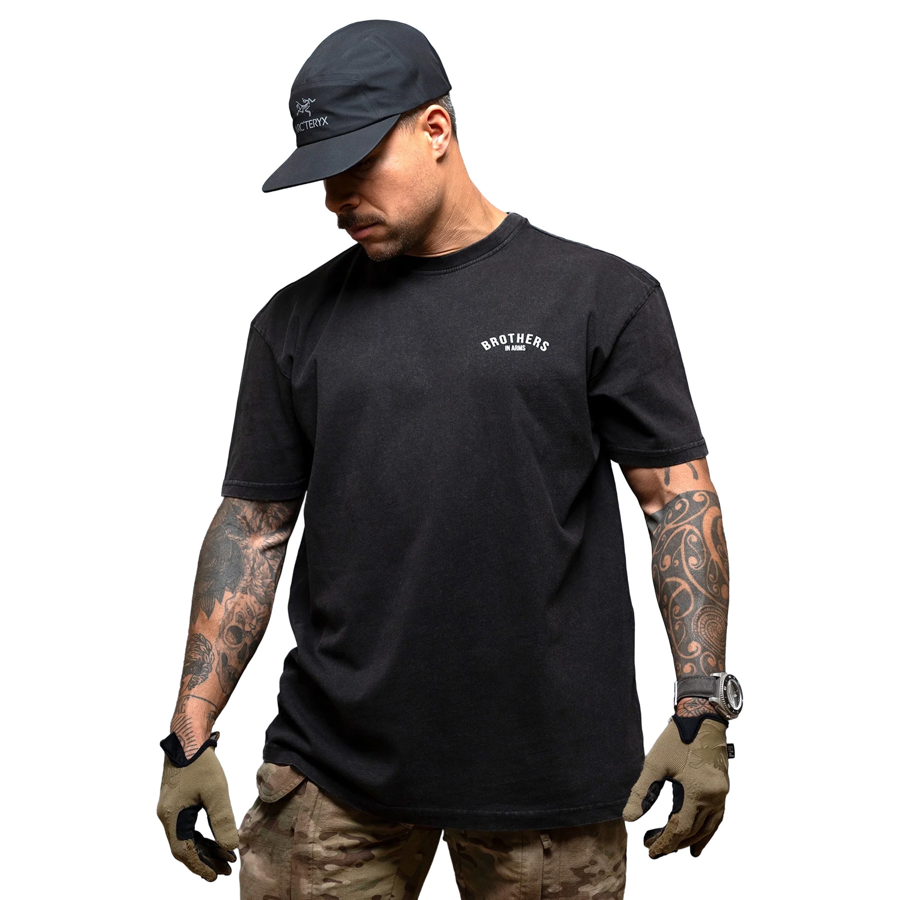 Brothers In Arms Team Oversized póló - Black