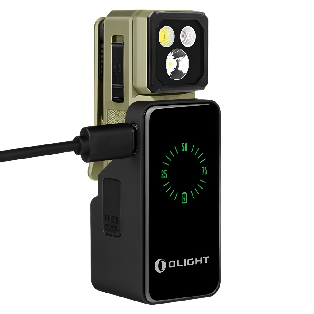 Olight Oclip 2 Ultra Premium akkumulátoros zseblámpa 580 lumen - Olive Green
