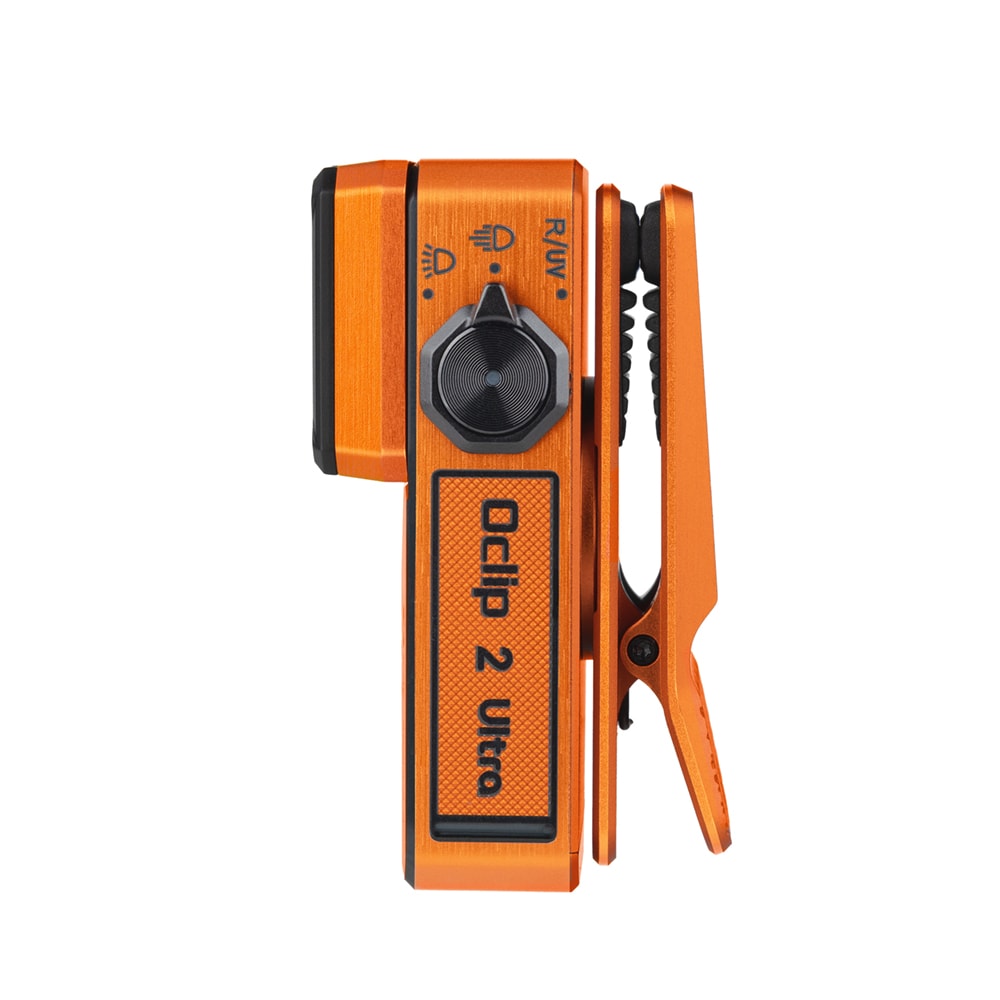 Olight Oclip 2 Ultra Premium Amber Orange akkumulátoros zseblámpa 580 lumen