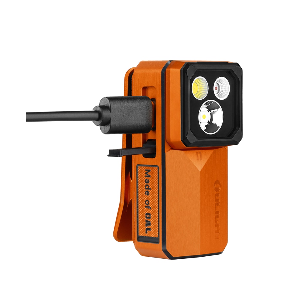 Olight Oclip 2 Ultra Premium Amber Orange akkumulátoros zseblámpa 580 lumen