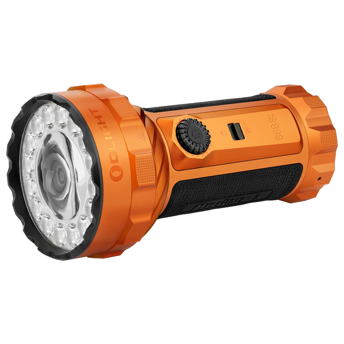 Olight Marauder 3 újratölthető zseblámpa Cool White powerbank funkcióval 25000 lumen, hatótáv 1050 m - Orange