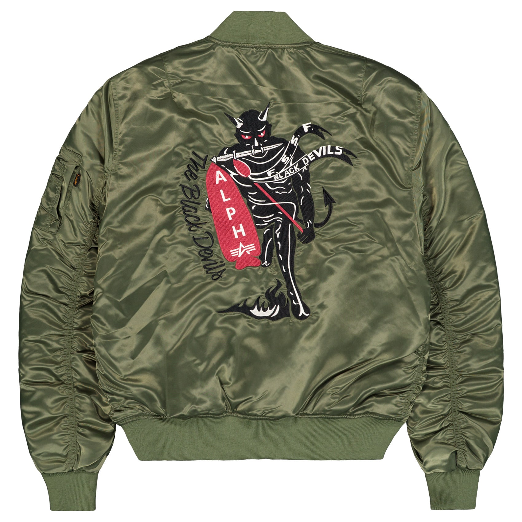 Alpha Industries MA-1 Devils Brigade kabát - Sage Green