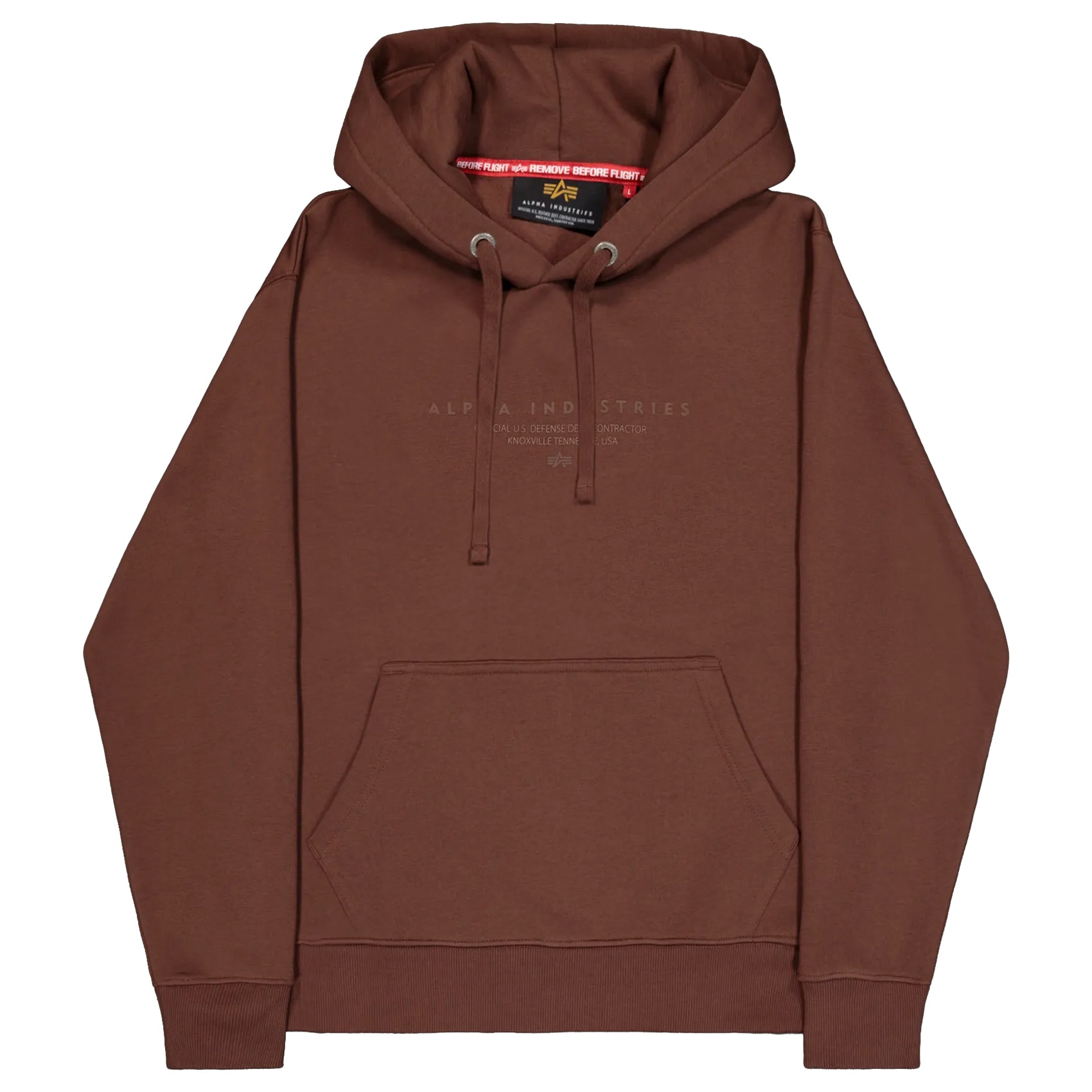 Alpha Industries Dye To Match Contractor Hoody kapucnis pulóver - Powder Brown