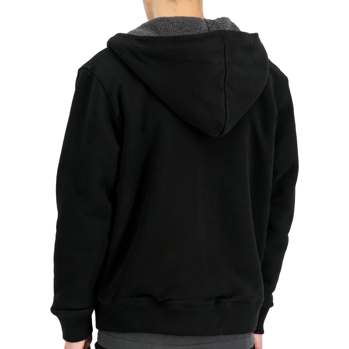 Alpha Industries Fleece Sherpa Hoodie kapucnis pulóver - Black