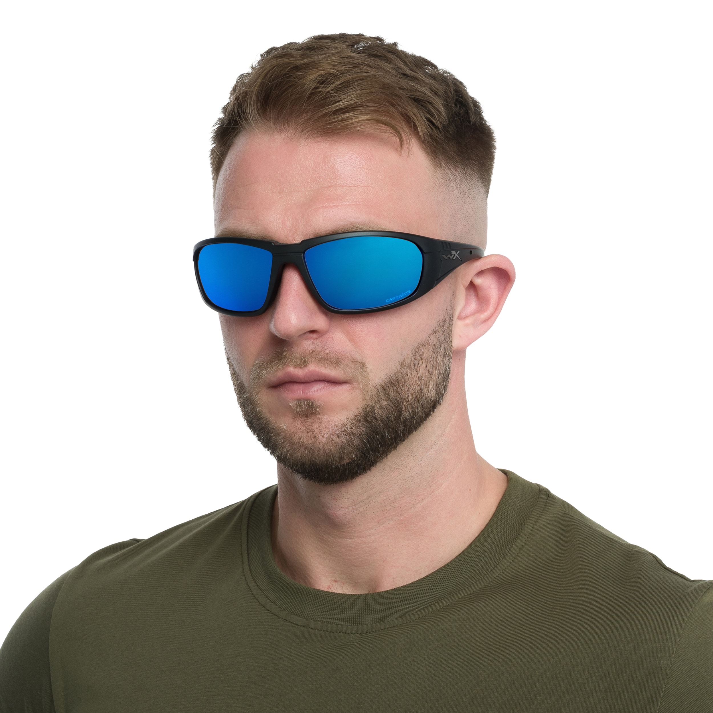 Wiley X Boss taktikai szemüveg - Captivate Polarized Blue Mirror/Matte Black