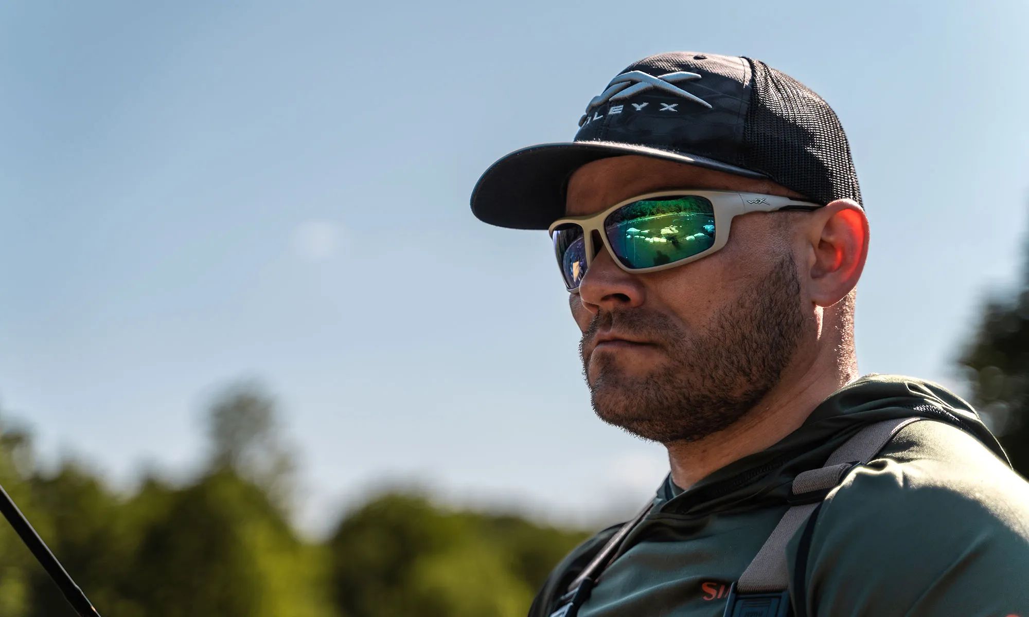 Wiley X Grid taktikai szemüveg - Captivate Polarized Green Mirror/Matte Cool Grey