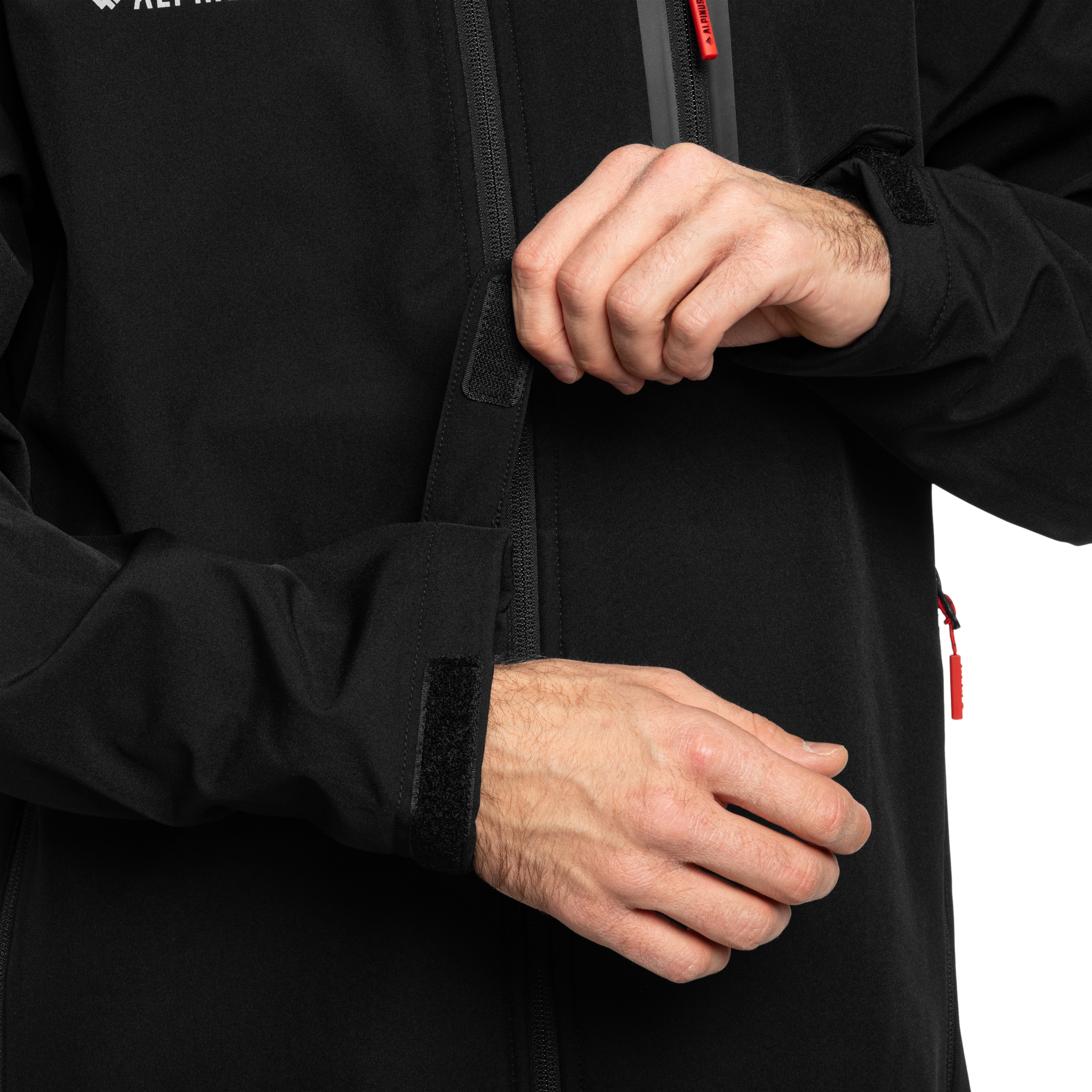 Alpinus Softshell Stenshuvud kabát - Black