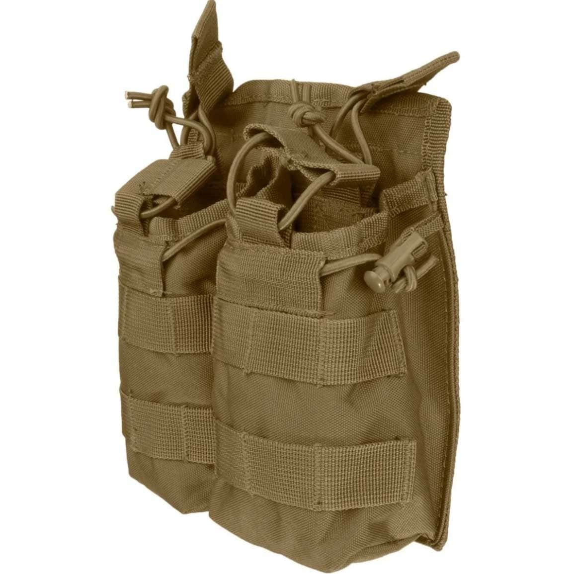 Mil-Tec Open Top Magazine Pouch kettős tároló - Coyote
