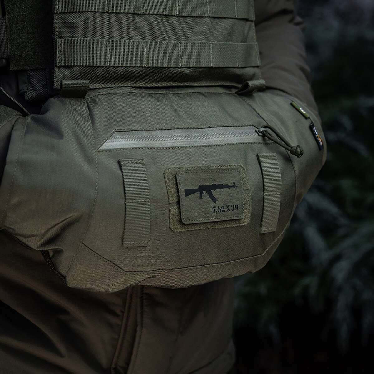 M-Tac AKM 7,62 x 39 Laser Cut felvarró - Ranger Green/Black