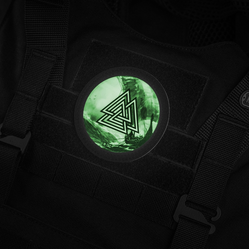 M-Tac Valknut Drakkar fluoreszkáló felvarró - Black