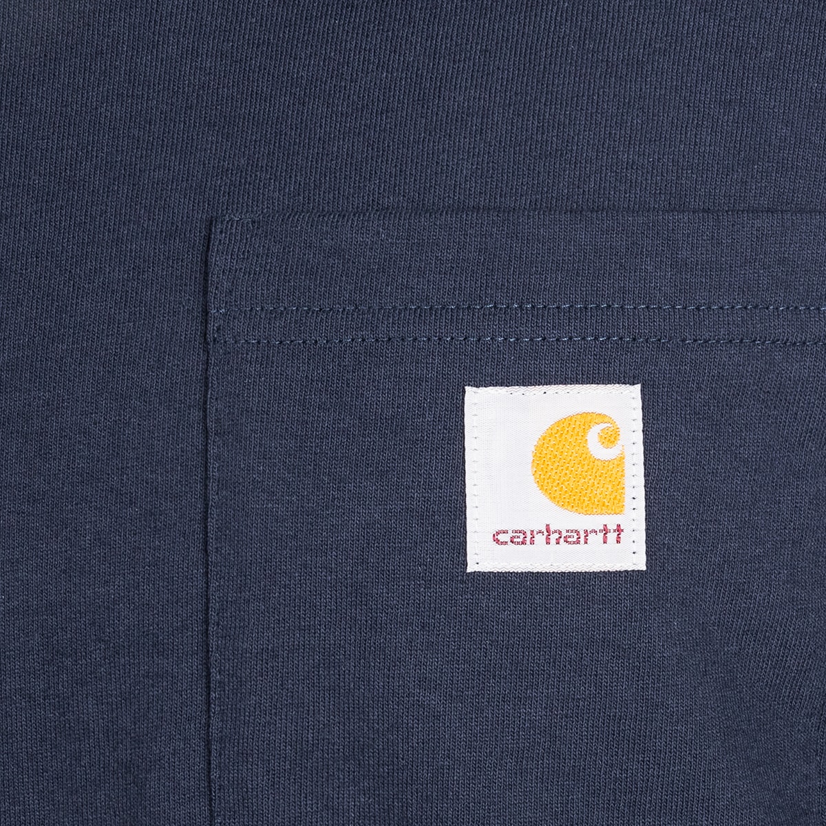Carhartt Heavyweight Longsleeve Pocket hosszú ujjú póló - Navy