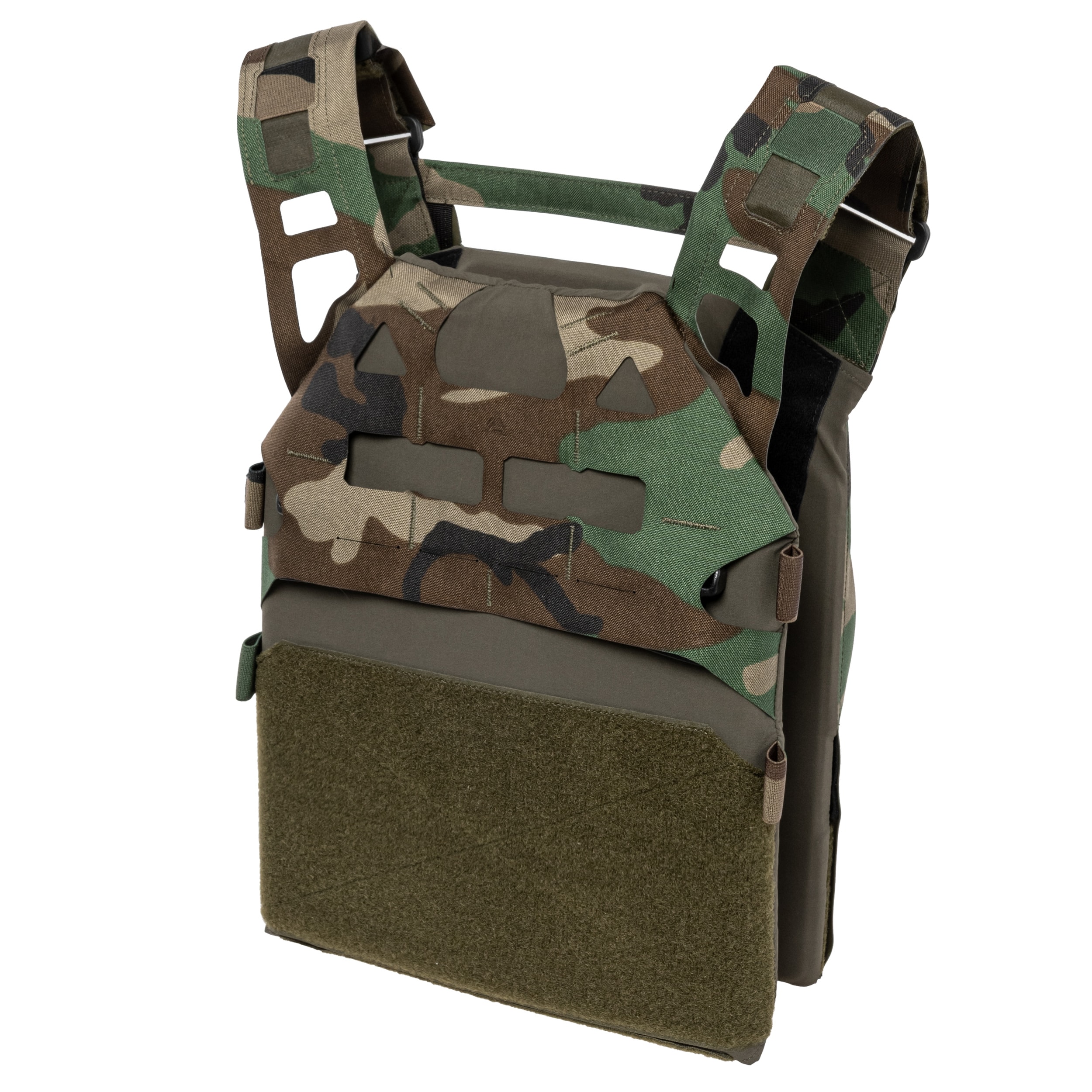 Direct Action Bearcat Ultralight Plate Carrier taktikai mellény Woodland - L méretű lemez