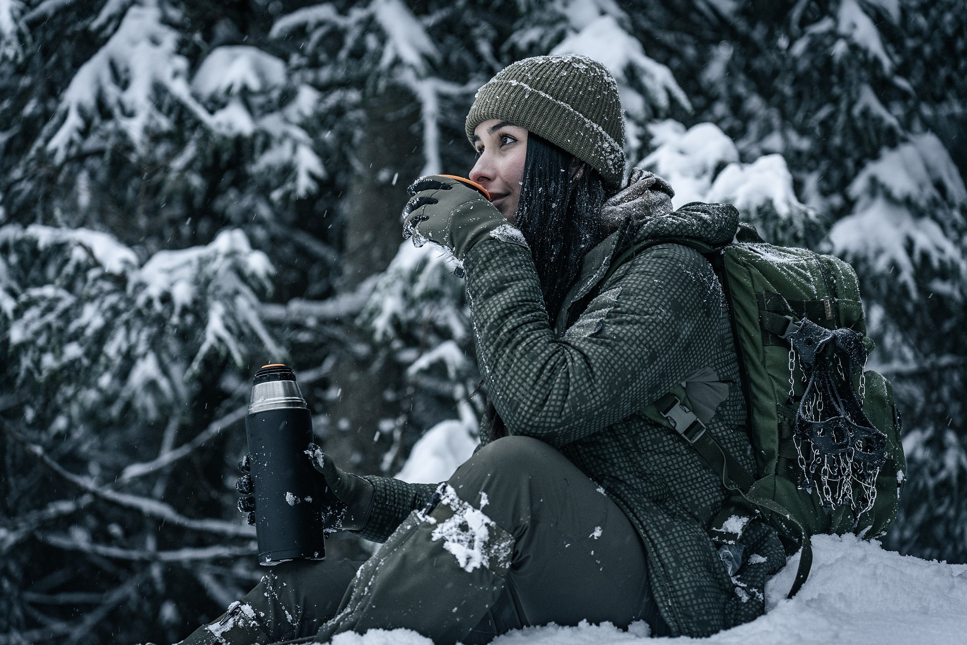 Helikon Wolfhound Hoodie női kabát - Desert Night Camo