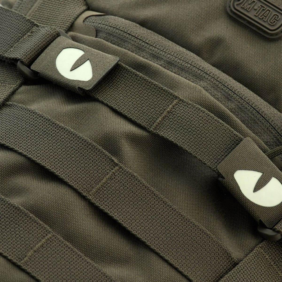 M-Tac Tiger Eyes Laser Cut felvarró (pár) - Ranger Green