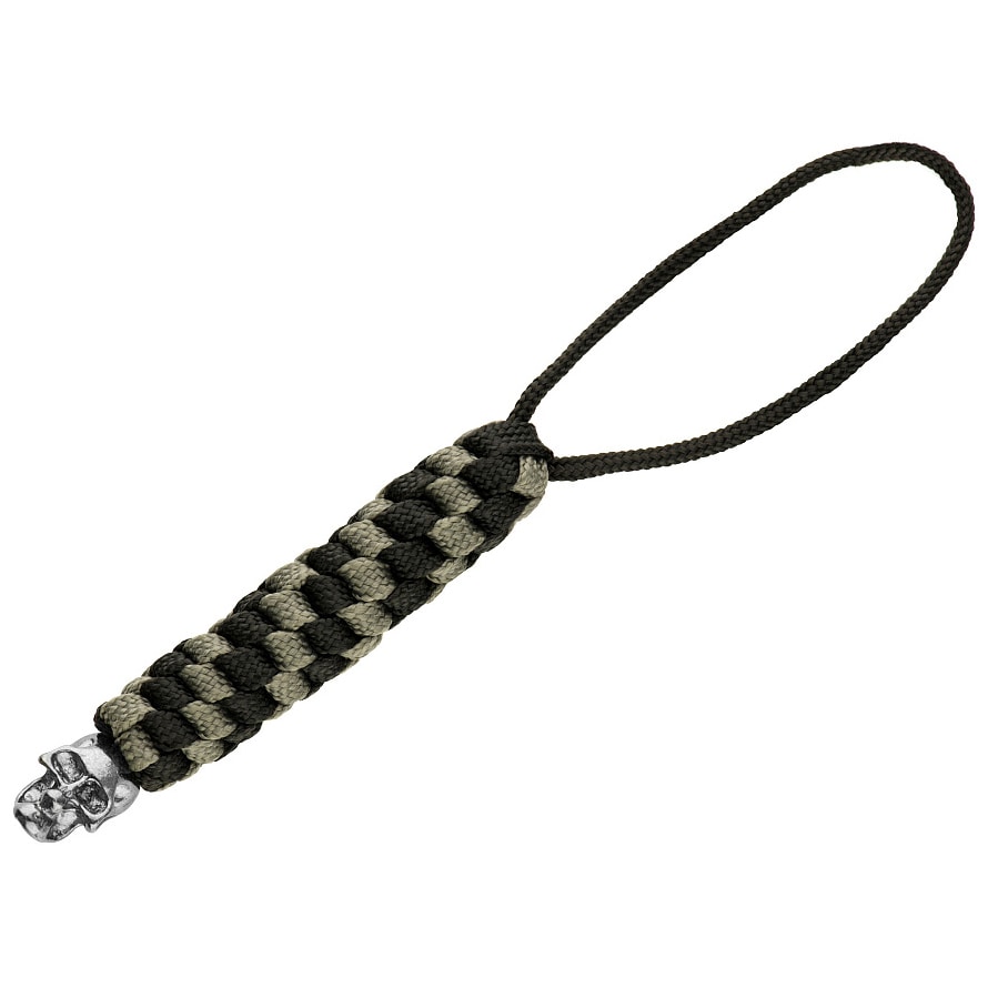 M-Tac Helix Skull kulcstartó - Black/Grey