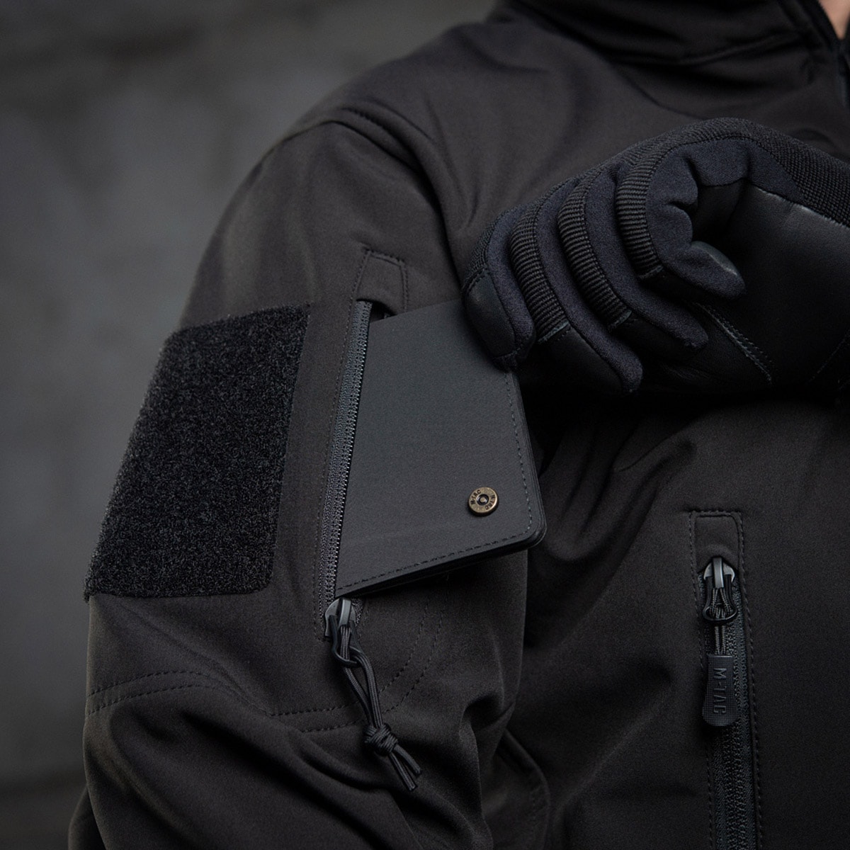 M-Tac Softshell Police kabát - Black