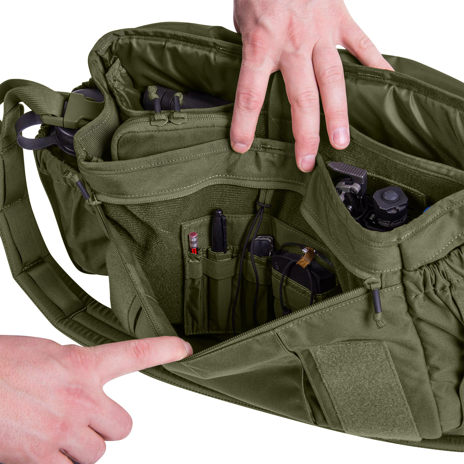 Helikon-Tex Urban Courier nagyméretű 16 l-es táska - olajzöld