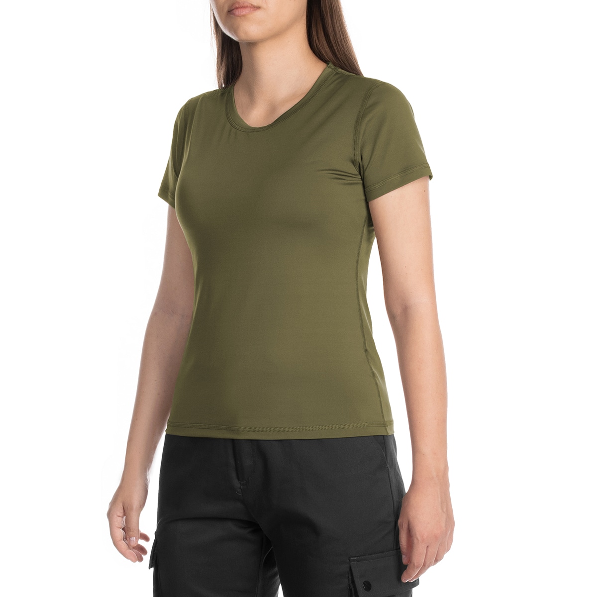 Greg Tactical TC03 Short Sleeve női thermoaktív póló - Khaki