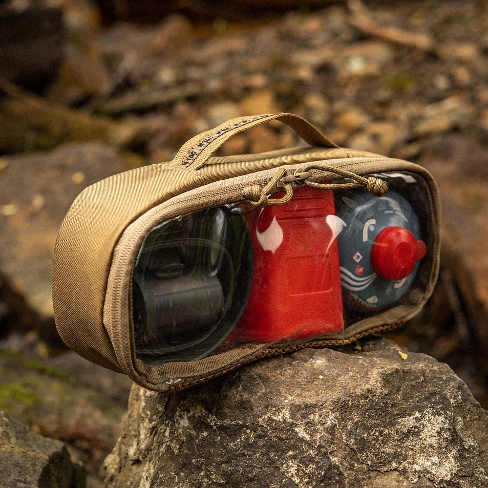 M-Tac Elite Medium átlátszó rendszerező - Coyote