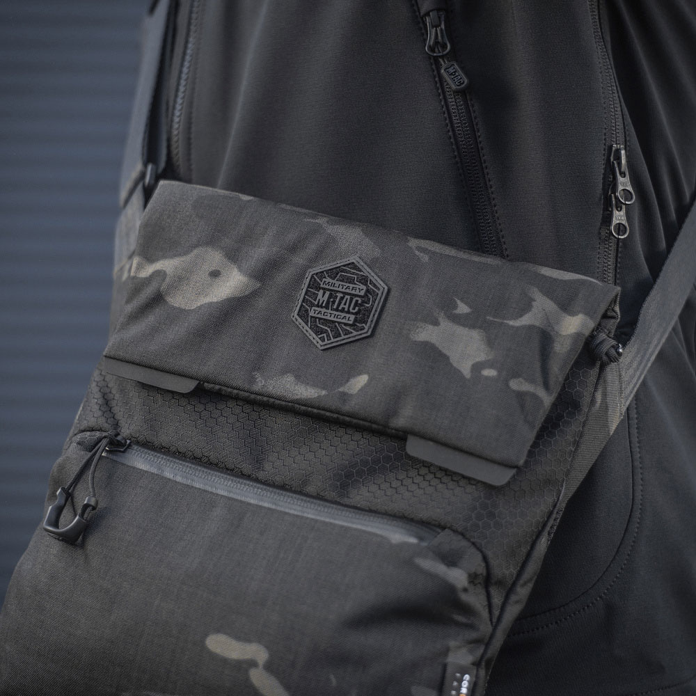 M-Tac Konvert Elite válltáska - Black/Multicam Black