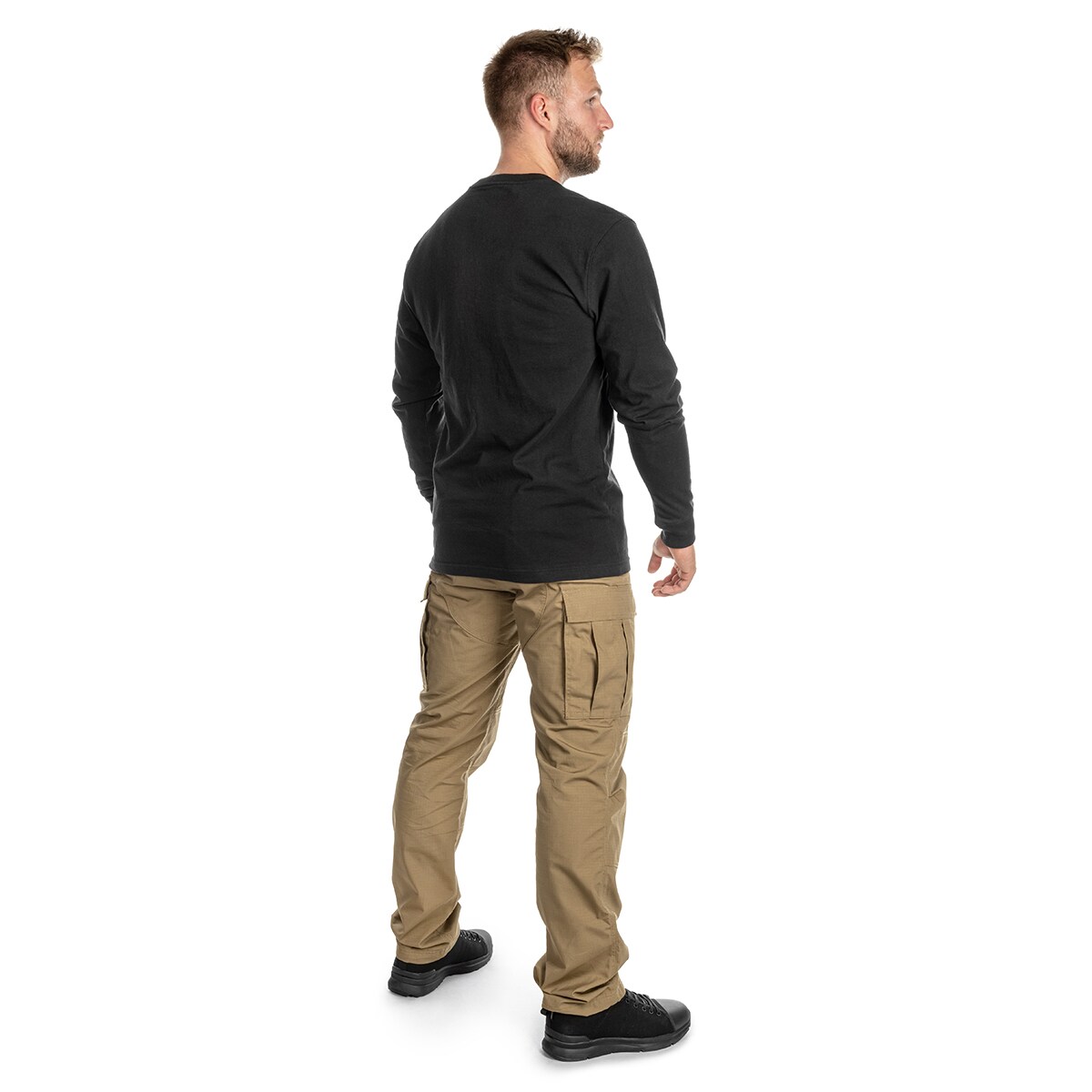Carhartt Heavyweight Longsleeve Pocket hosszú ujjú póló - Black