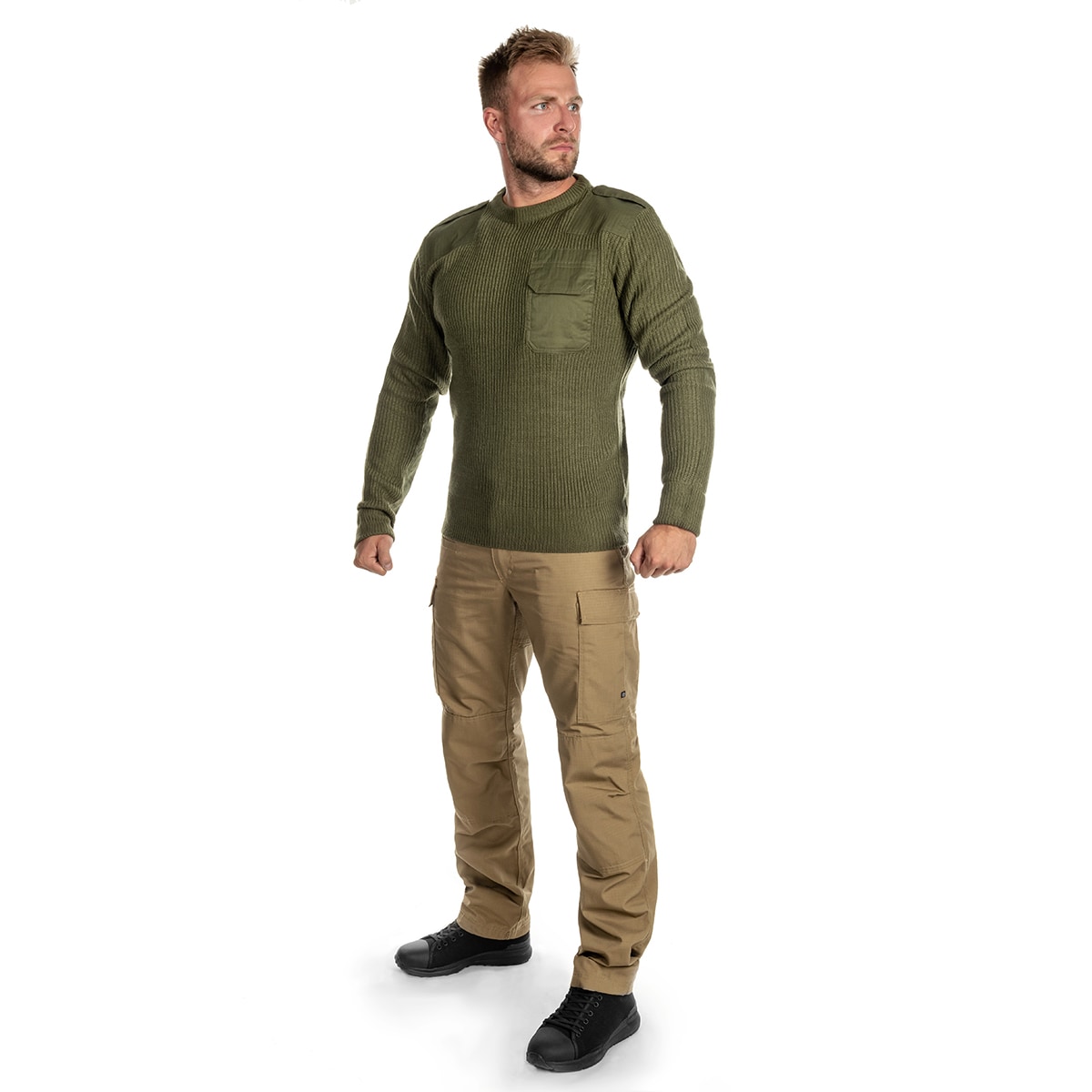 Brandit BW Pullover pulóver - Olive