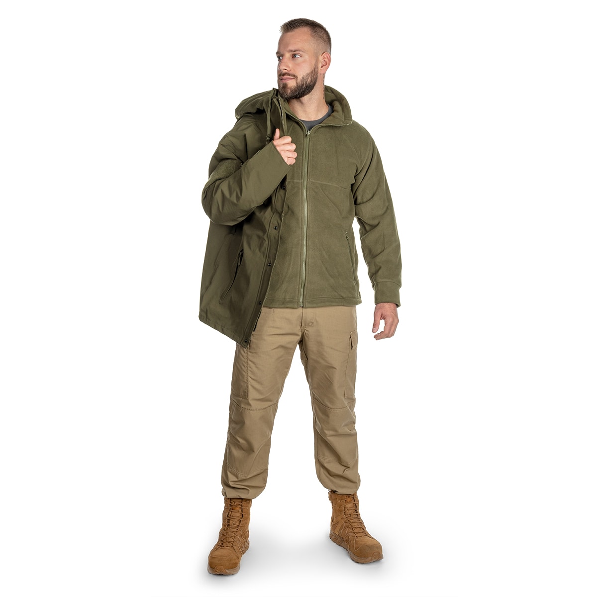 Mil-Tec ECWCS Wet Weather Gen.II kabát béléssel - Ranger Green