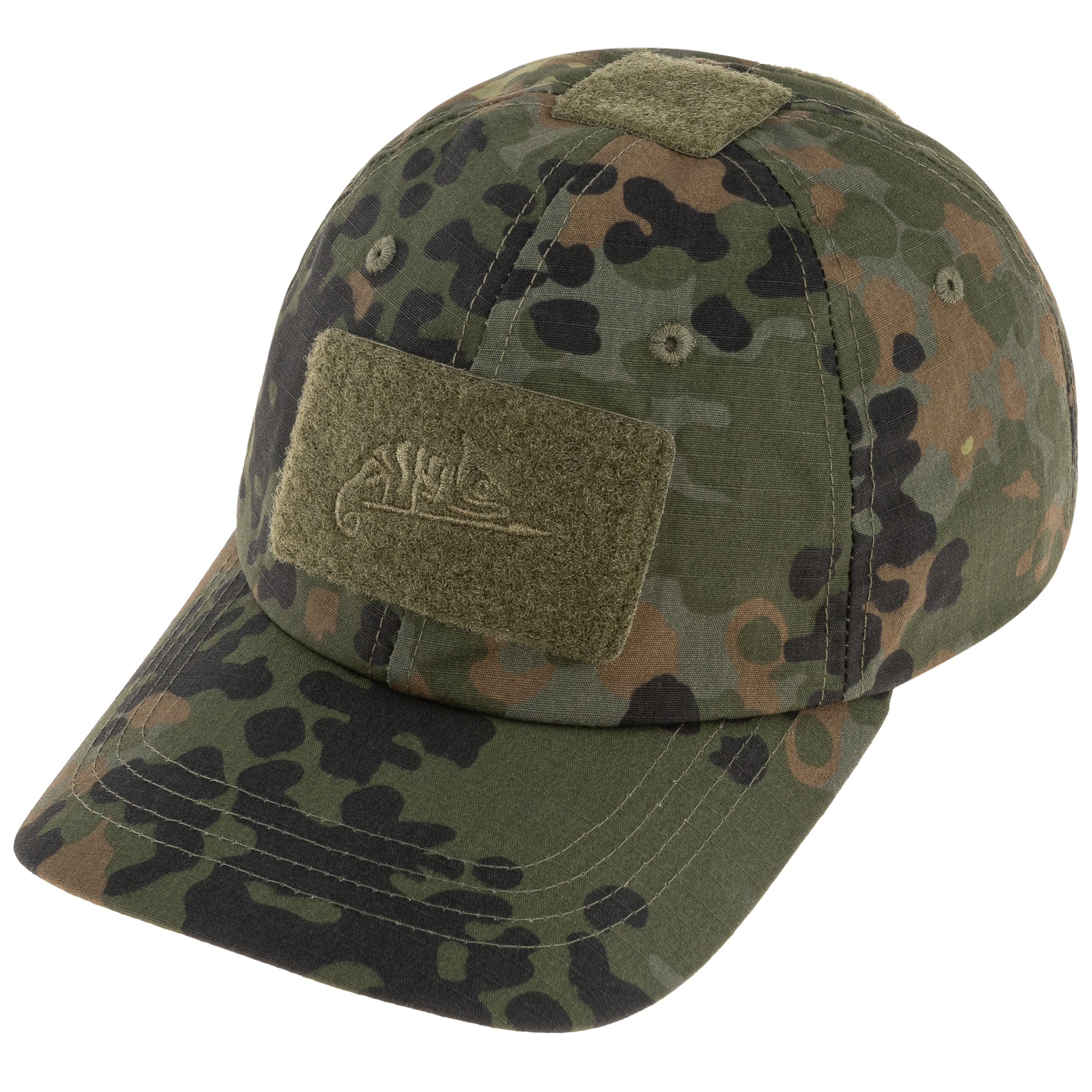 Helikon PolyCotton Rip-Stop baseball sapka plus velcro - Flecktarn